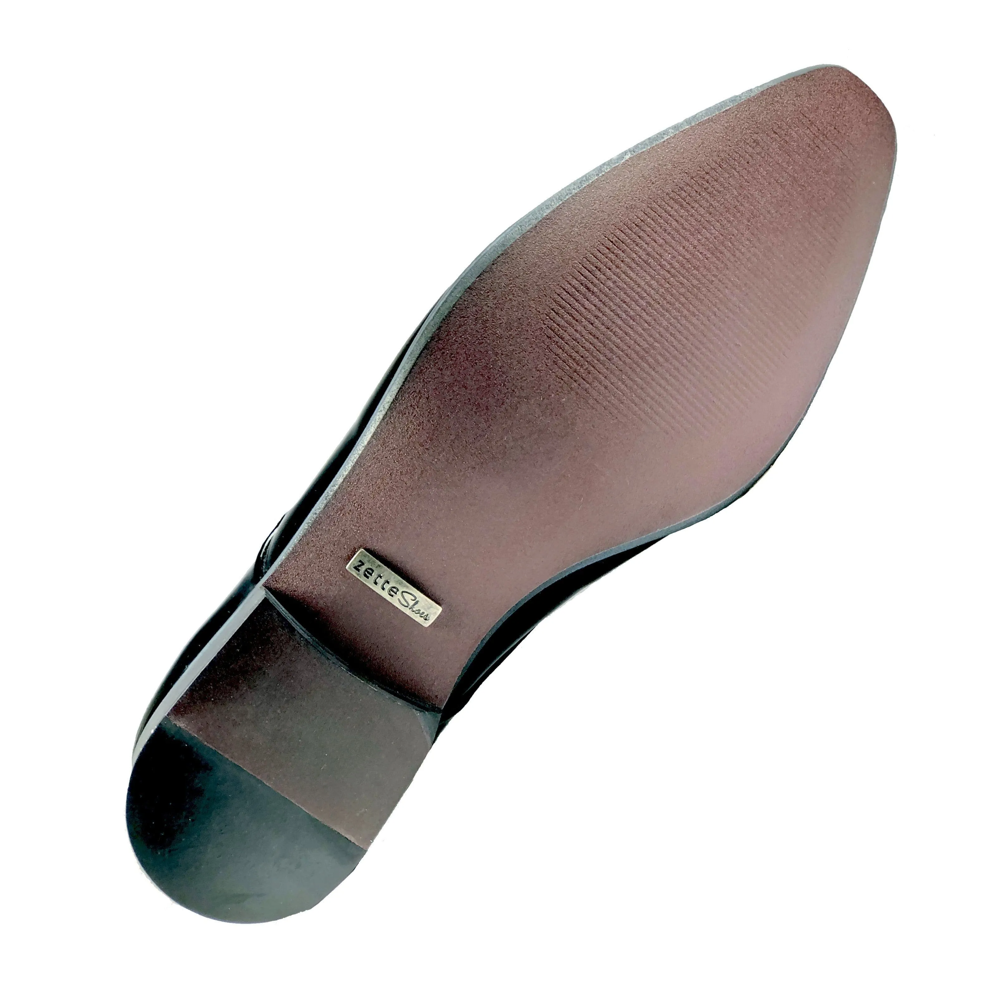 'Pierre 2' Vegan Monk Shoe by Zette Shoes - Black Stretchable Dance Fit