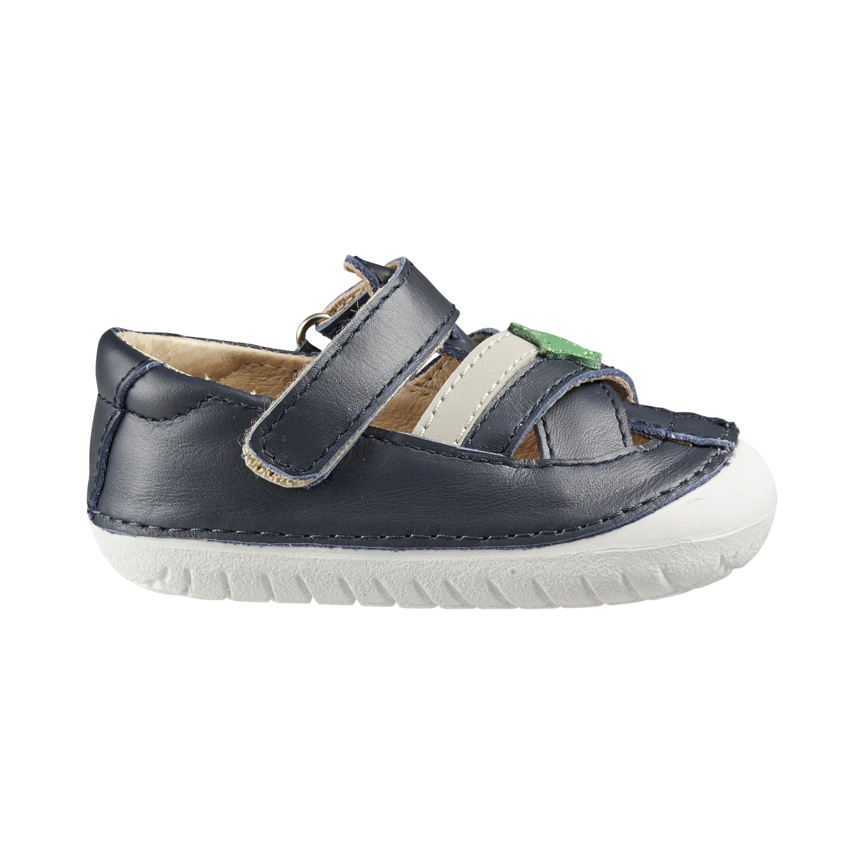 Old Soles Boy's 4078 Marching Pave Shoes - Navy/Gris/Navy/Neon Green casual wear shoes