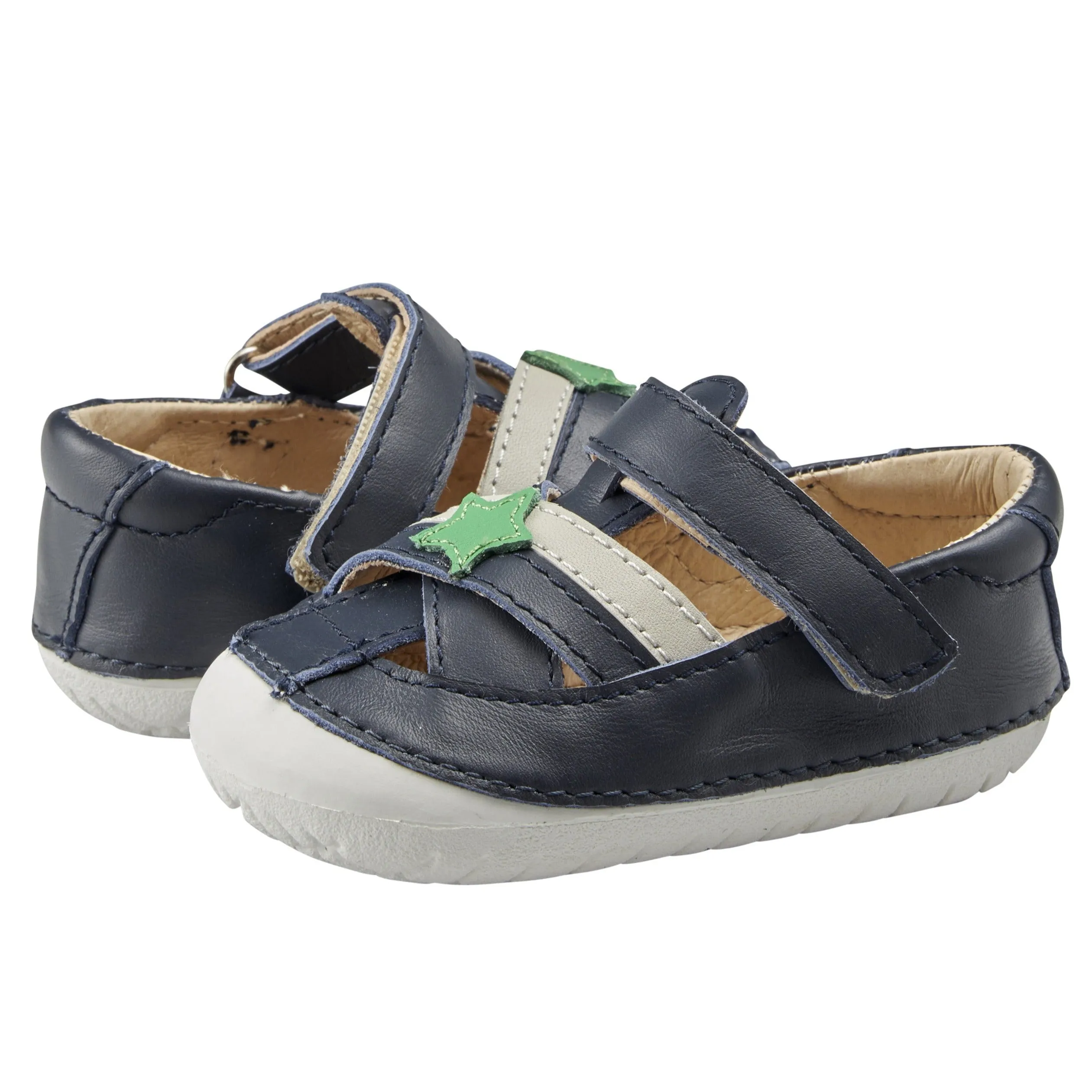 Cutout Old Soles Boy's 4078 Marching Pave Shoes - Navy/Gris/Navy/Neon Green