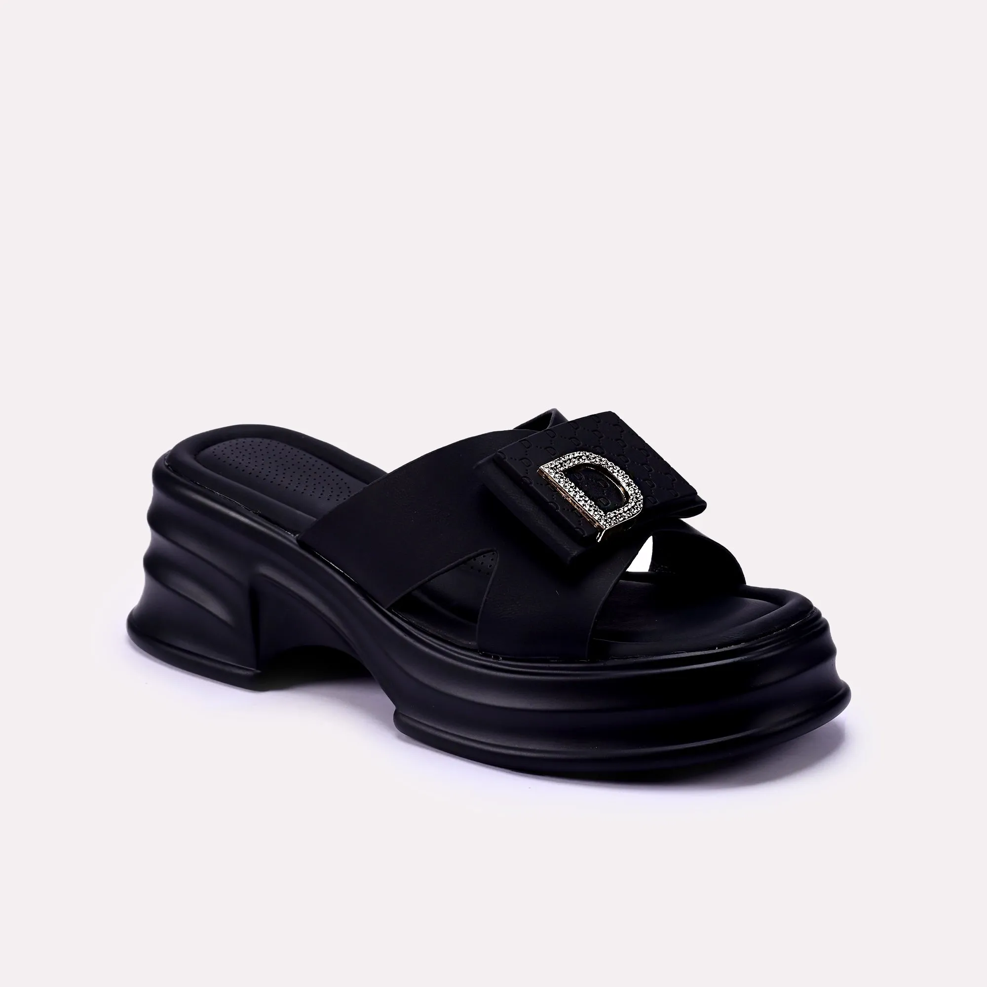 Linda Black Casual Slippers 0412275 Comfortable Use