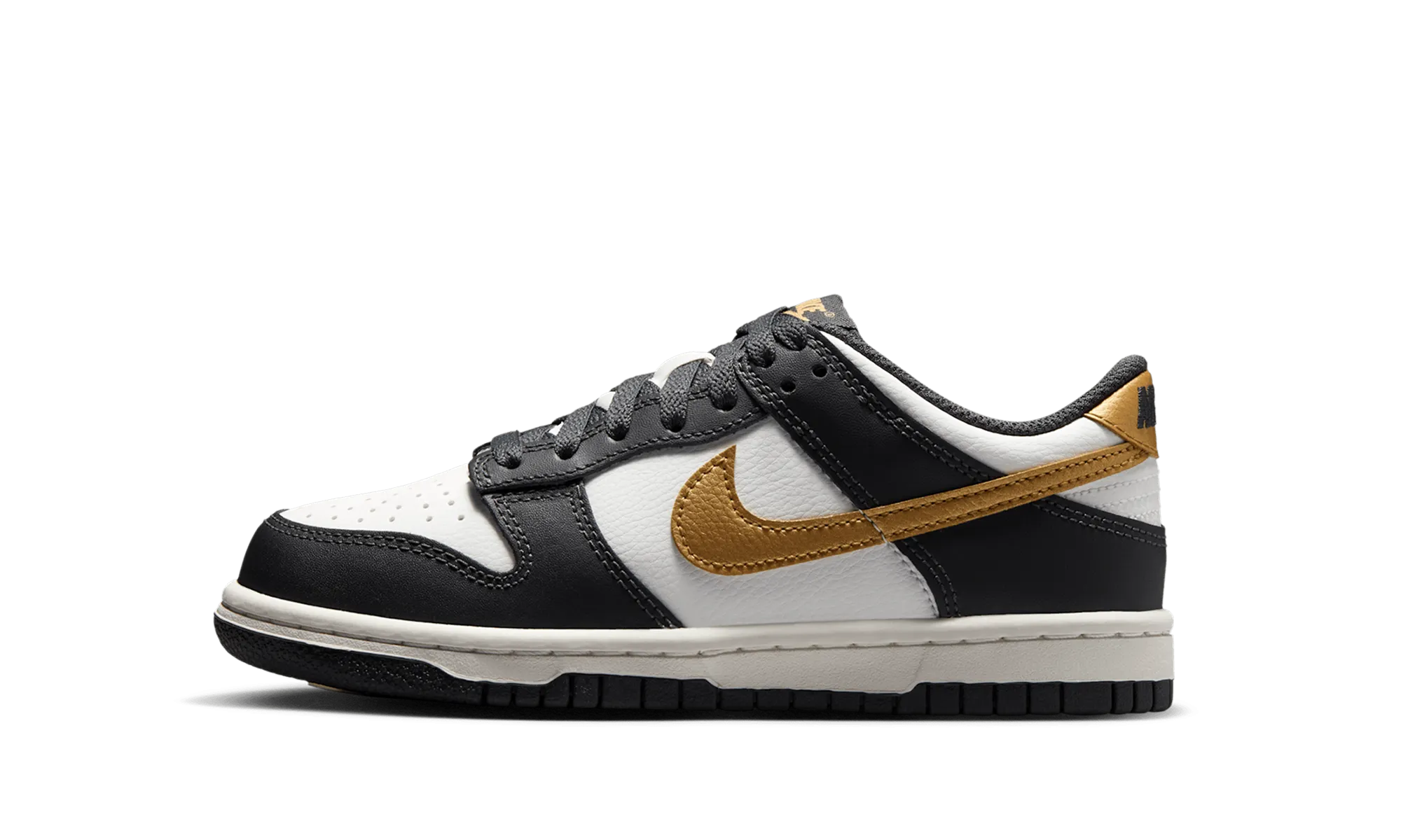 Dunk Low GS "Summit White Metallic Gold" ShockAbsorbing