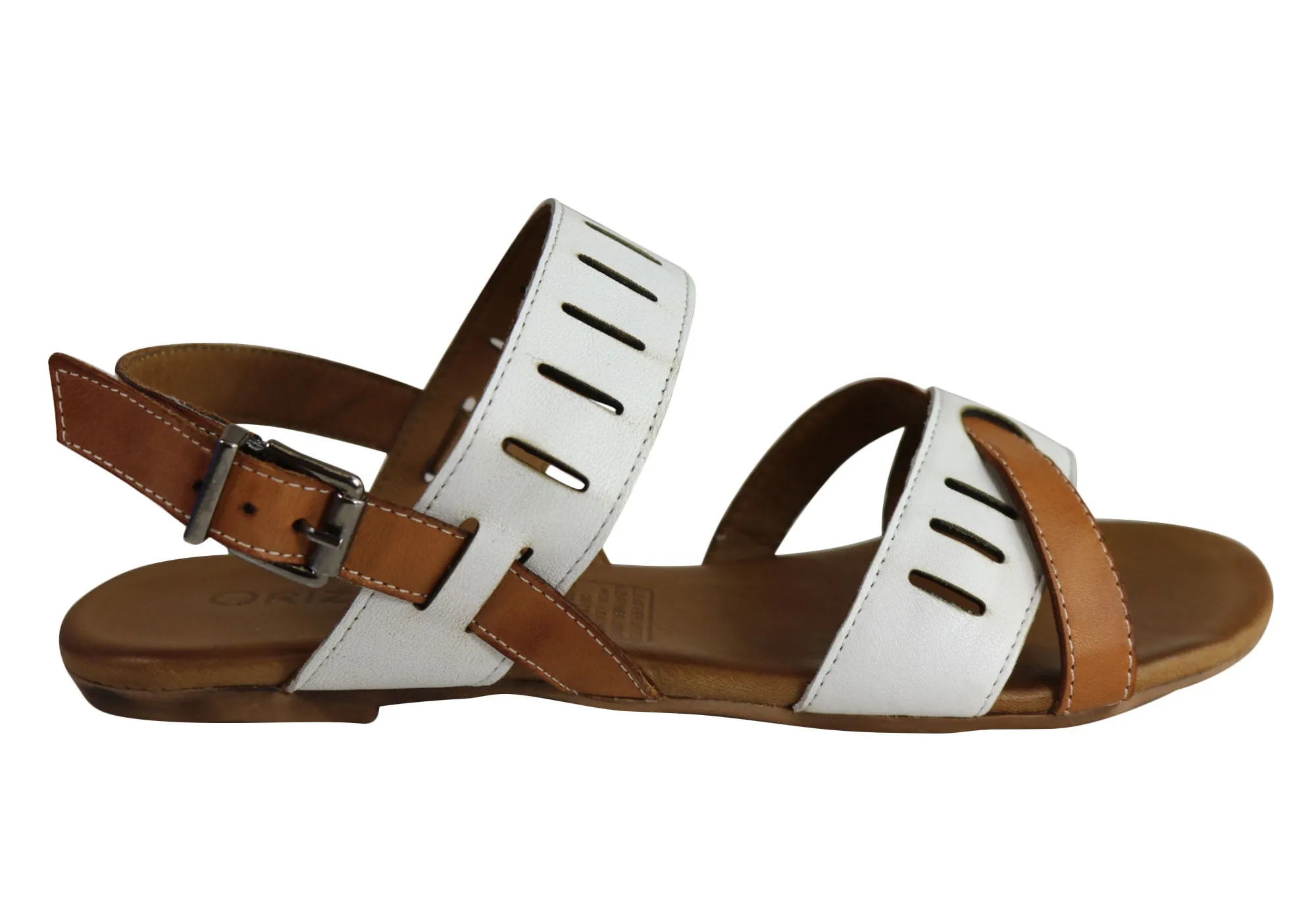 Easy Wear Orizonte Toto Womens European Leather Comfortable Flat Fashion Sandals