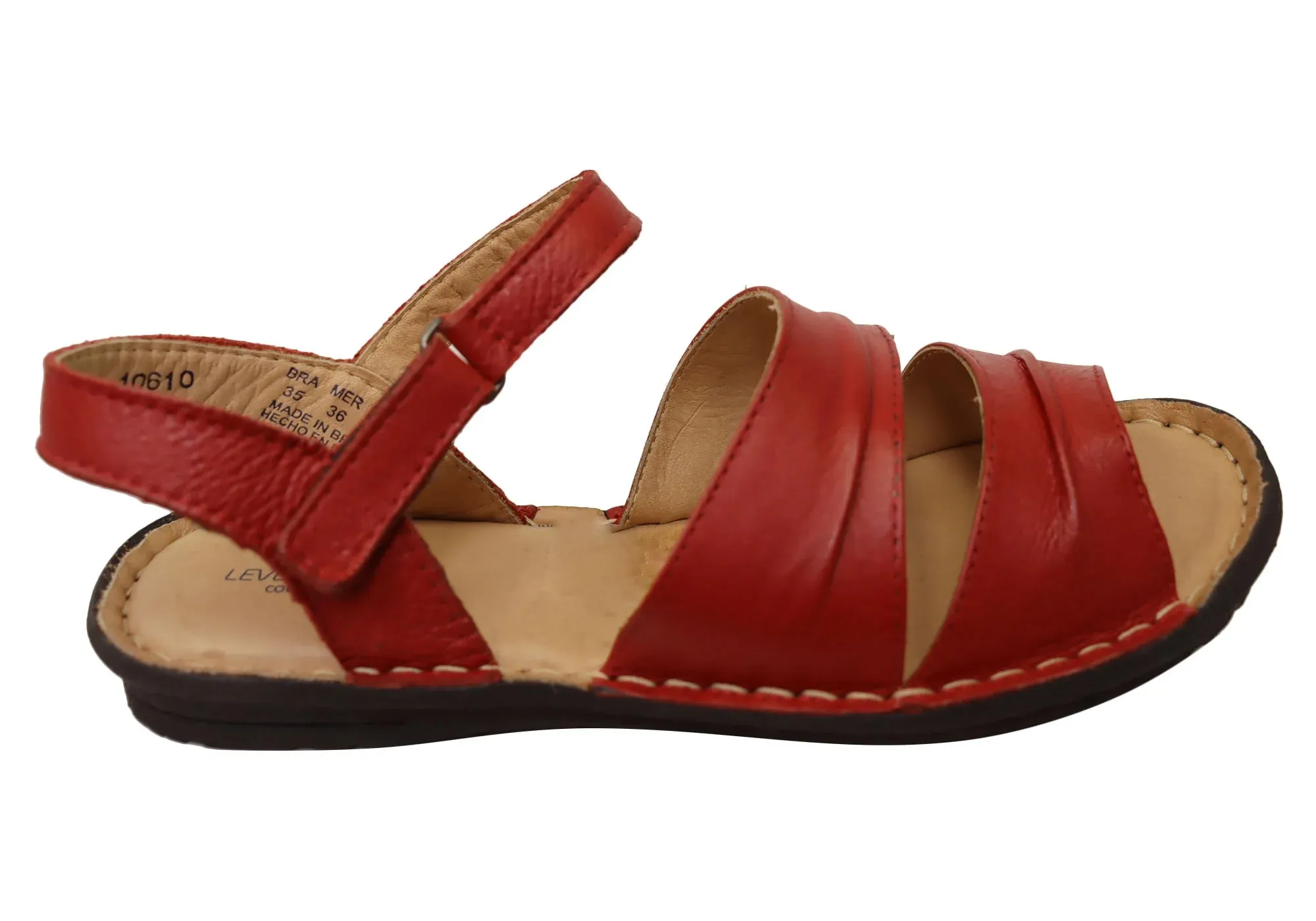 Levecomfort Melaine Womens Brazilian Comfortable Leather Sandals Sandal Add Ons Summer Vibes