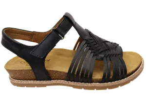 Soft Step Comfortiva Gladia Womens Comfort Footbed Wide Fit Leather Sandals