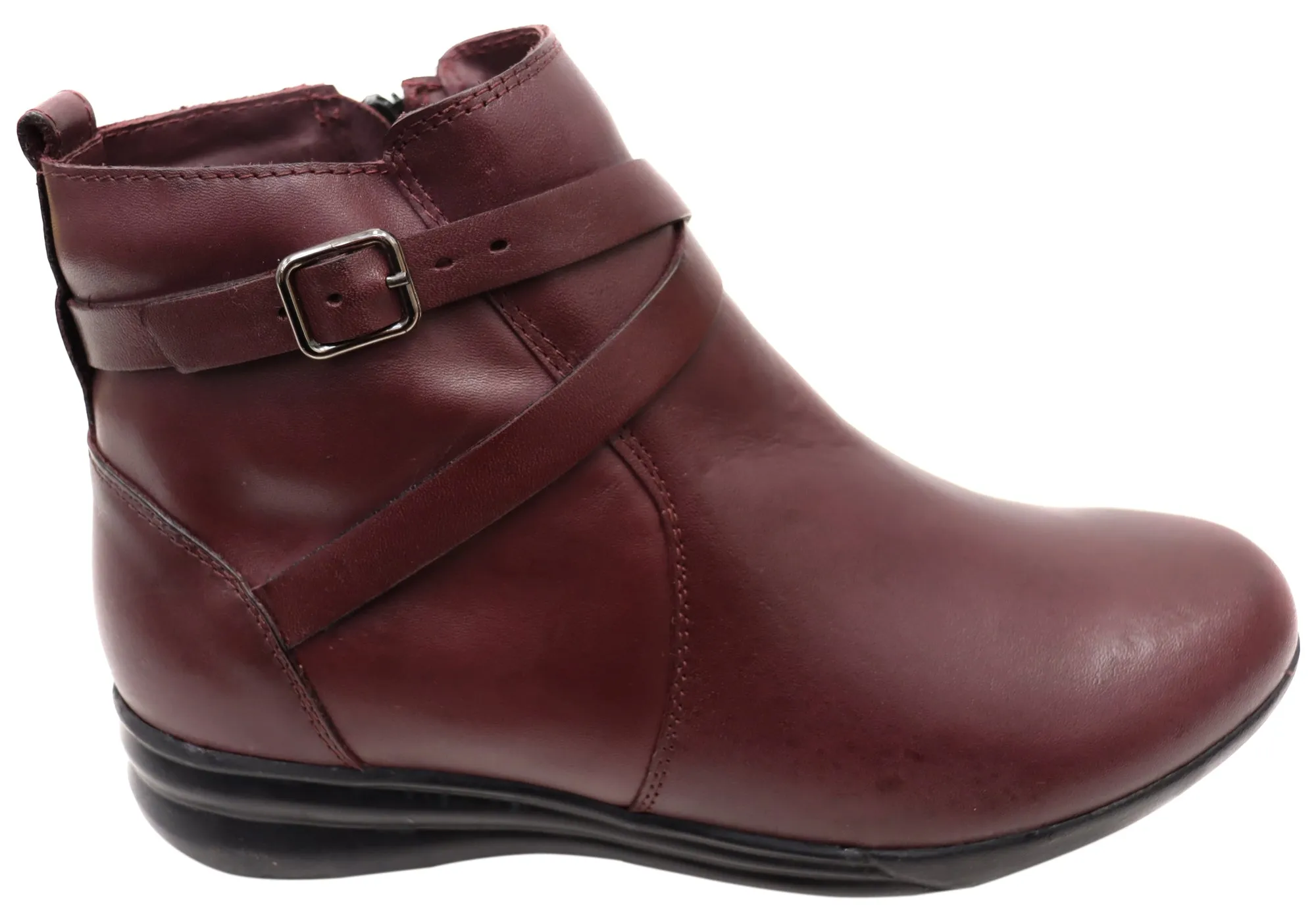 Via Paula Lane Womens Comfortable Brazilian Leather Ankle Boots Adventure Time