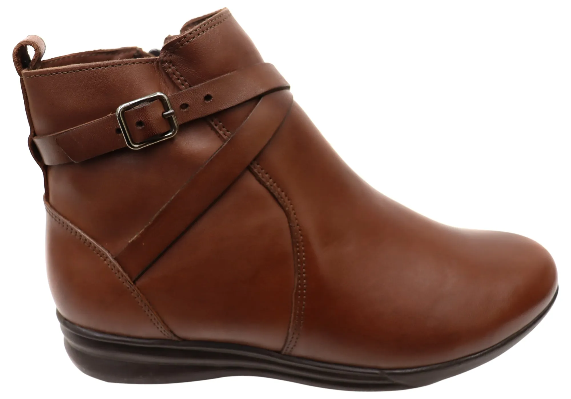 Hard Ground Reinforced Form Weekend Wanderer Via Paula Lane Womens Comfortable Brazilian Leather Ankle Boots