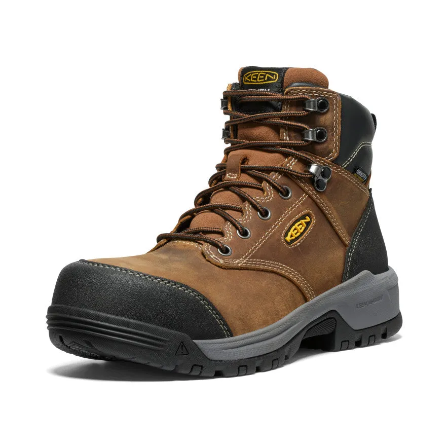 Men's Evanston 6" Waterproof Boot (Carbon Toe)  |  Bison/Black Quick-Dry