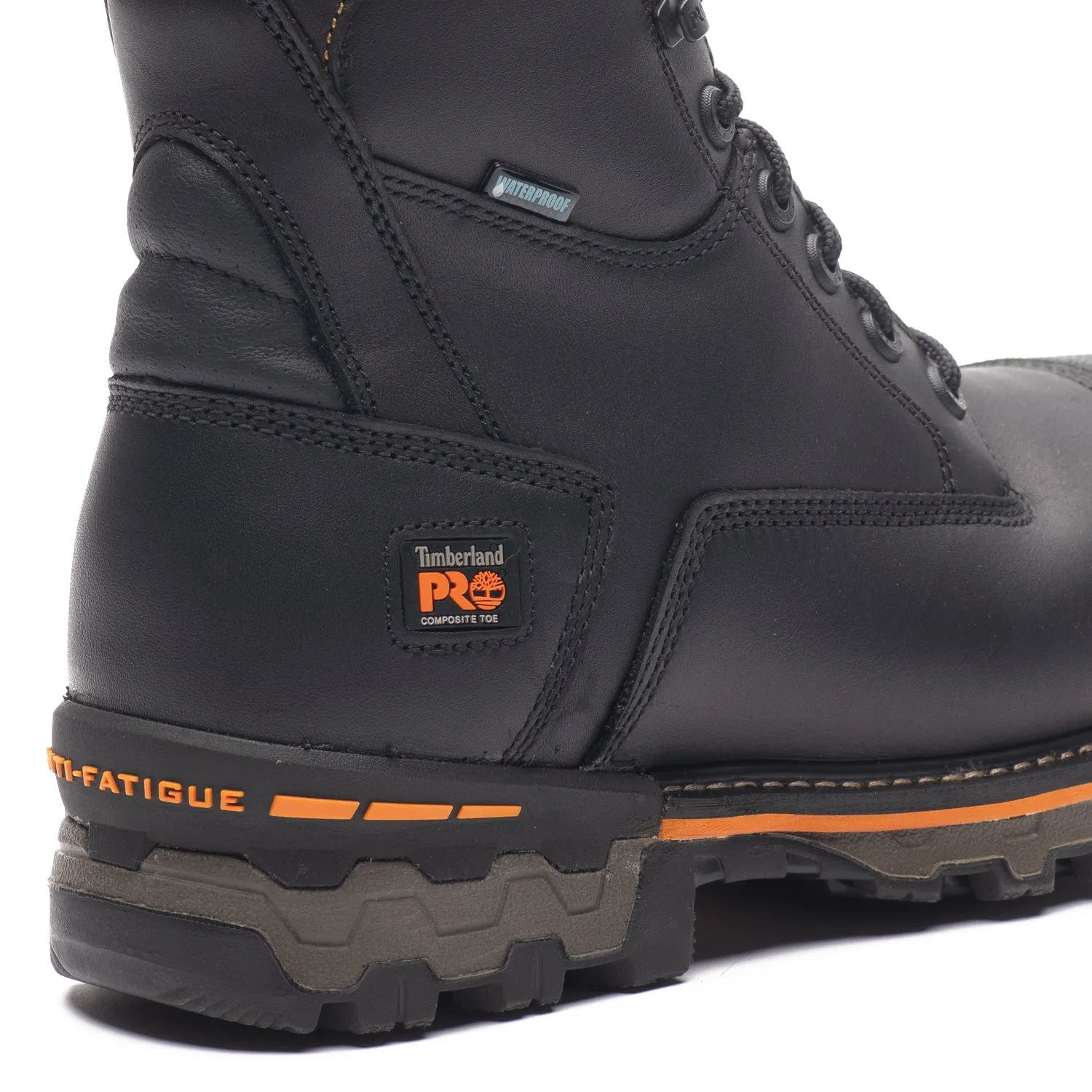 Boondock Men's 8" composite toe leather work boots 89645 Grippy Outsole Cold Climate