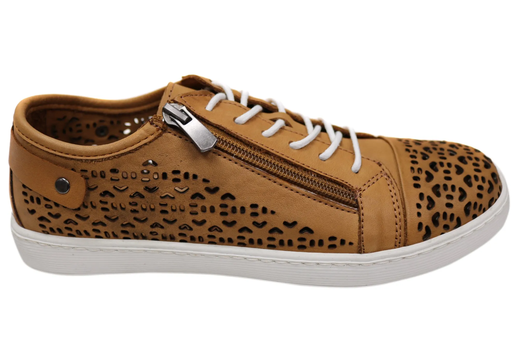 Orizonte Prelude Womens Leather European Comfortable Casual Shoes Comfort Strap