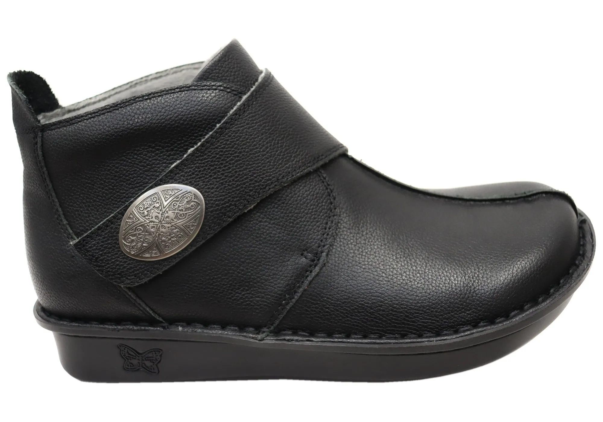 Alegria Caiti Womens Leather Ankle Boots With Adjustable Strap hiking adventure