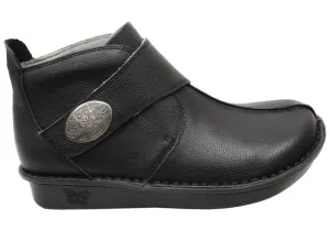 Alegria Caiti Womens Leather Ankle Boots With Adjustable Strap hiking adventure