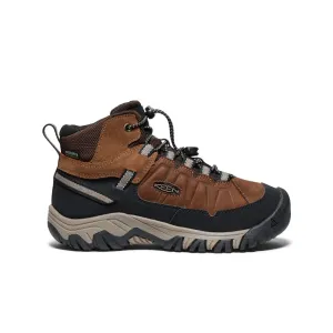 Biker Tough Big Kids' Targhee IV Waterproof Hiking Boot  |  Bison/Brindle