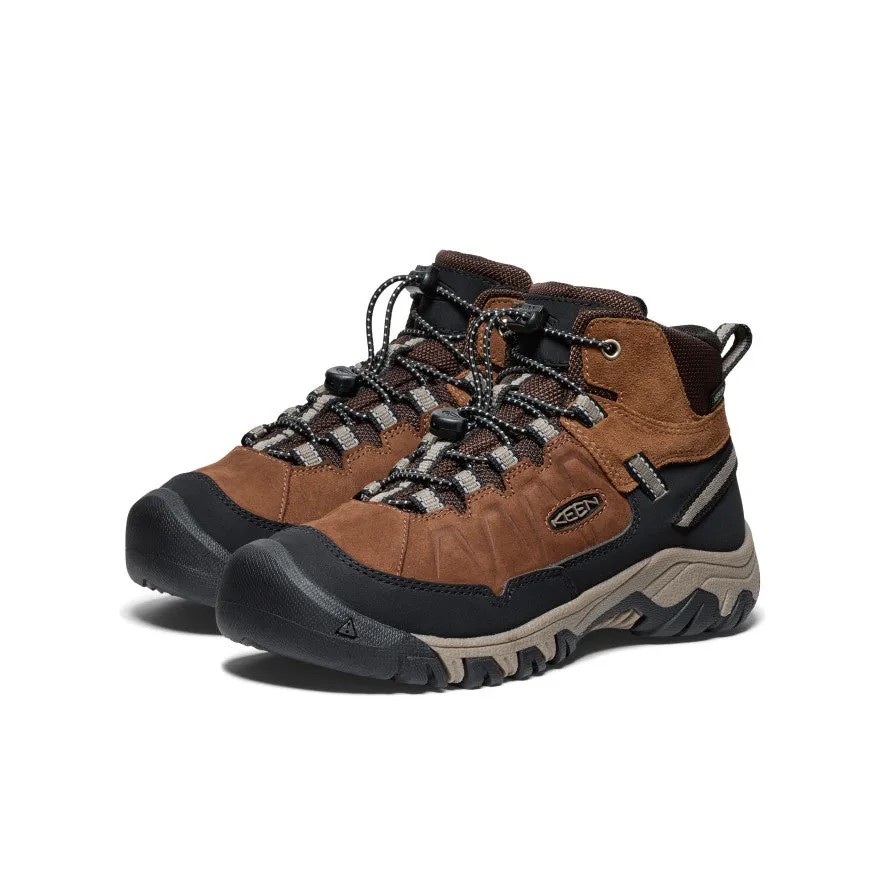 Soft Thermal Core Cold Weather Commuter Big Kids' Targhee IV Waterproof Hiking Boot  |  Bison/Brindle