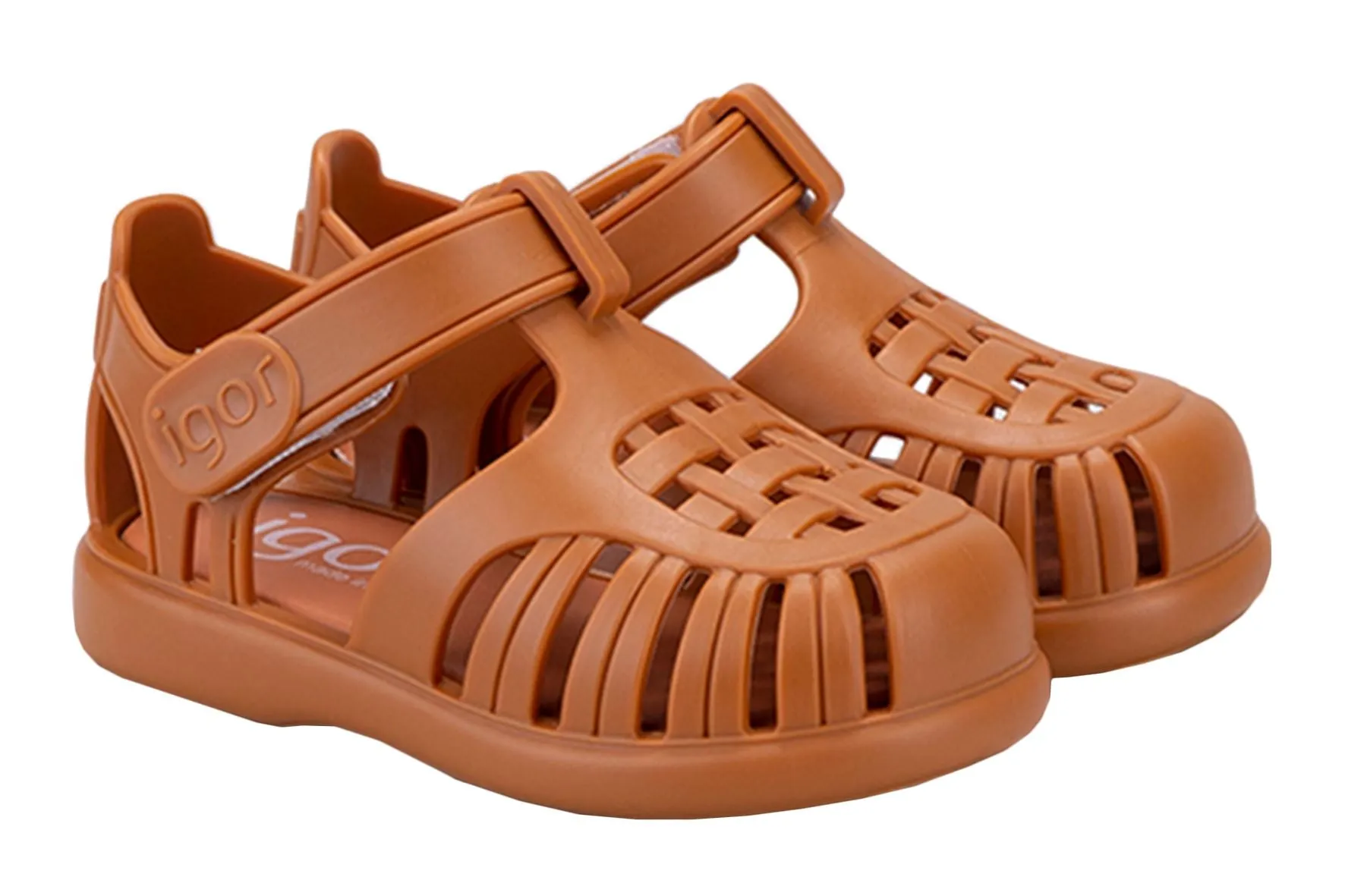 Igor S10271 Girl's & Boy's Tobby Solid Sandals - Caramelo Foot Care