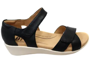 Scholl Orthaheel Taytay Womens Comfortable Supportive Leather Sandals Barefoot feel