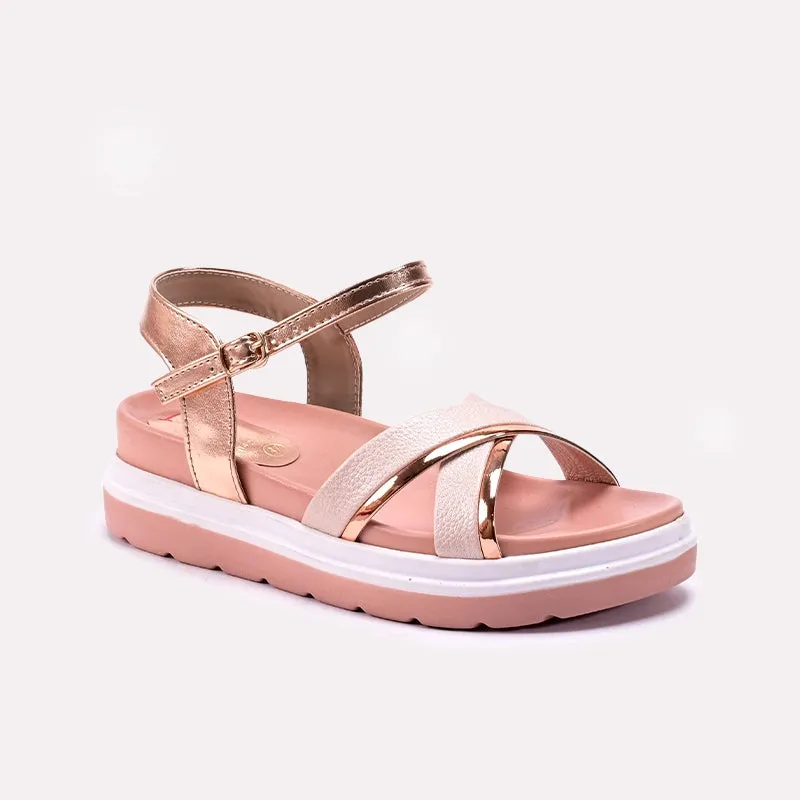 Womens Peach Casual Sandals 0421485 Easy Sandals Soft Flexible