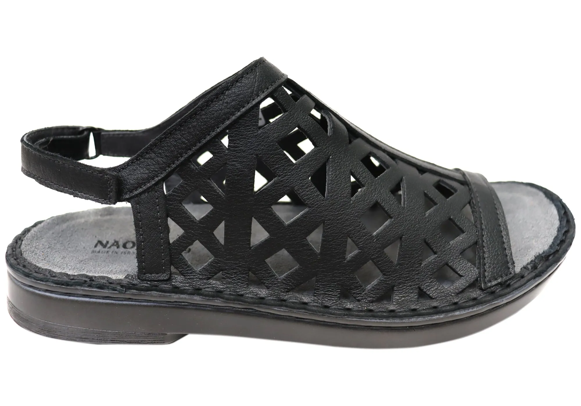 All terrain Naot Amadora Womens Leather Comfort Wide Fit Orthotic Friendly Sandals