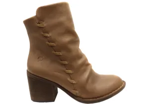 Punk Bold Born Toni Womens Comfortable Leather Mid Heel Ankle Boots