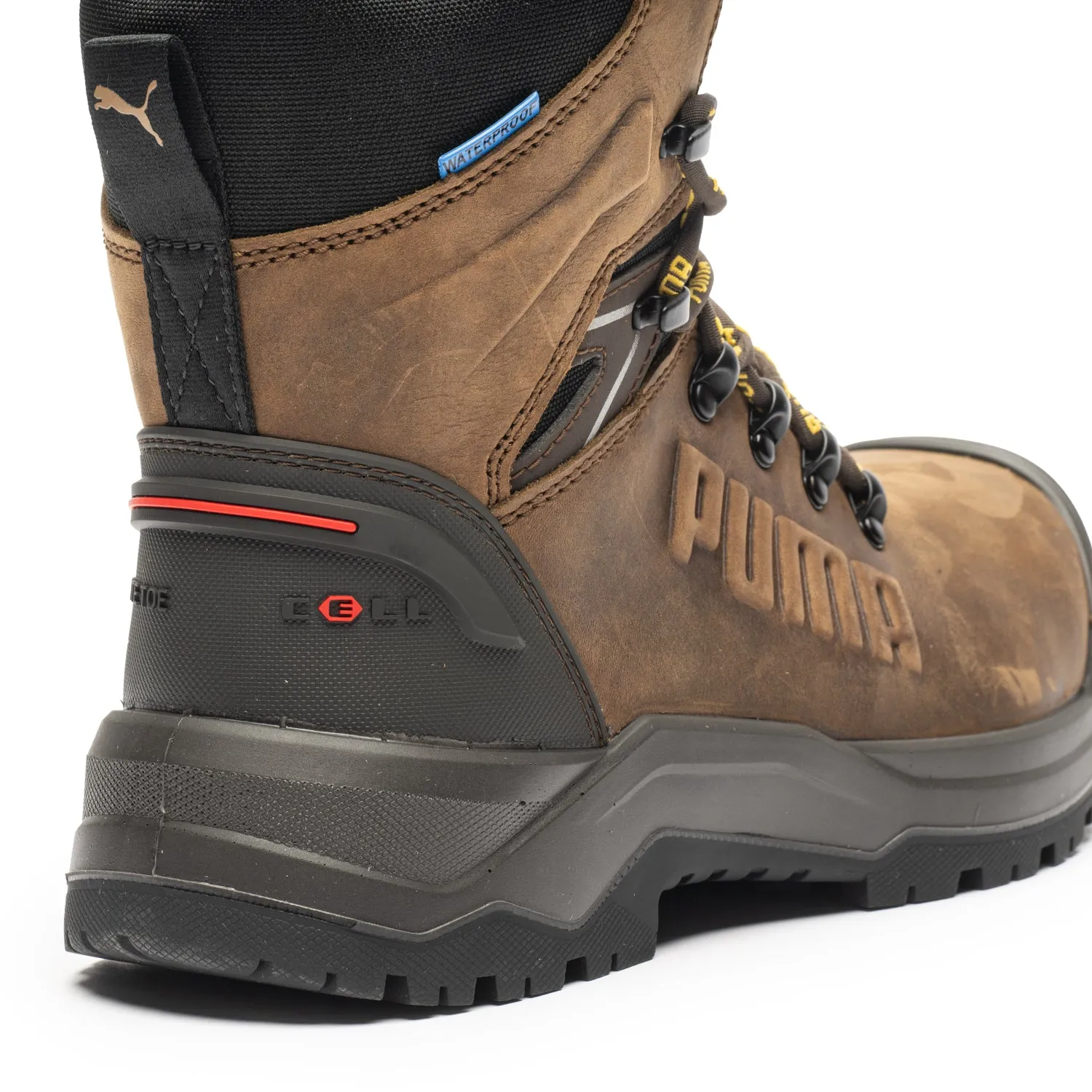 Iron Brown Men's 8" Composite Toe Work Boots 632723 All weather