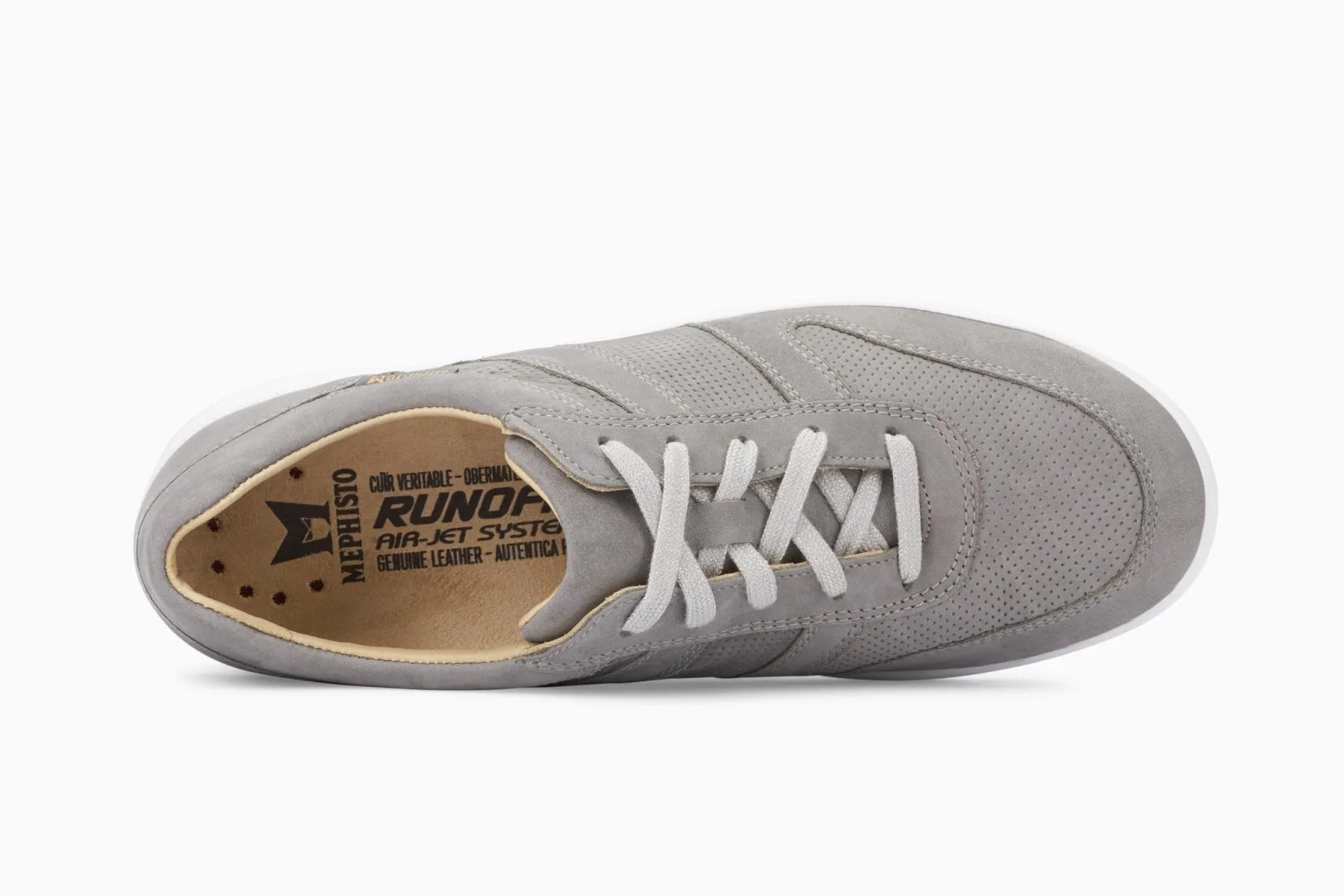 Rebeca Perf- 6905 Light Grey Bucksoft Toe box School Style