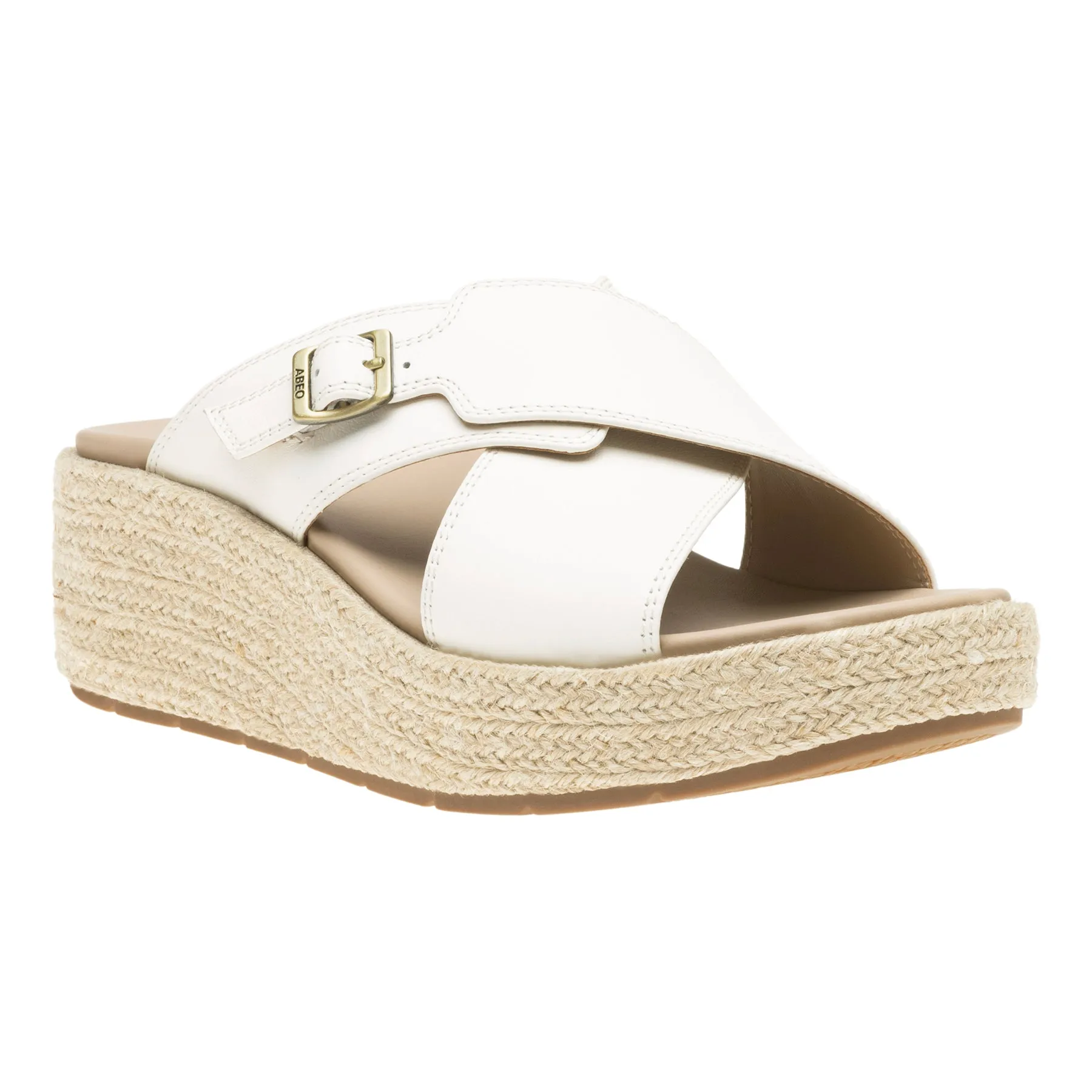 Solstice Cross Slide Metatarsal Ankle Strap Design Rubber Outsole