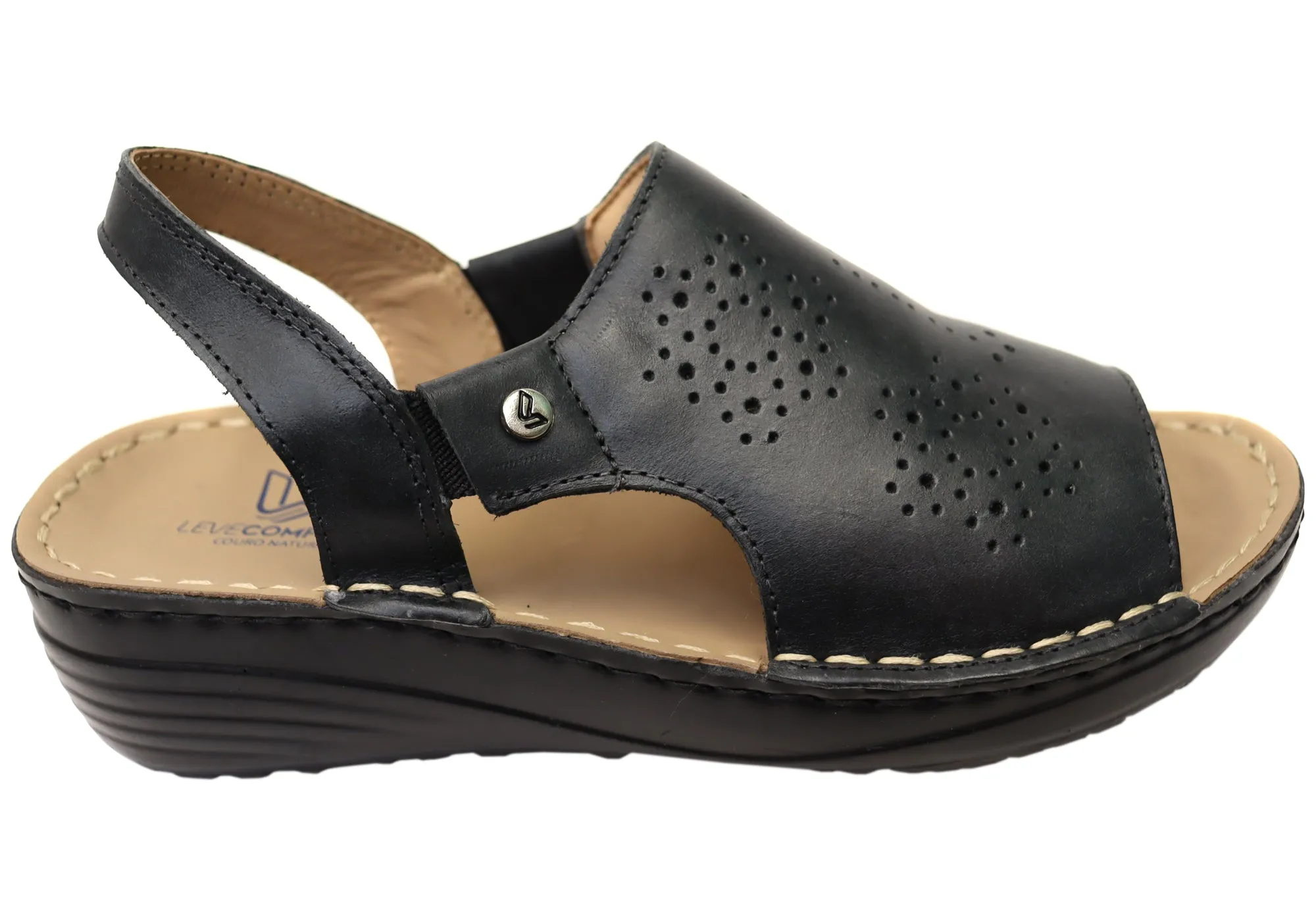 Levecomfort Amanda Womens Brazilian Comfortable Leather Sandals Comfortable Design