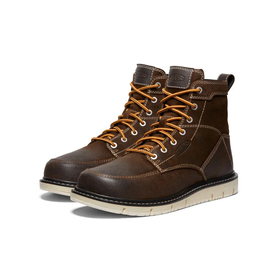 Rugged Walk Men's San Jose 6" Boot (Soft Toe)  |  Coffee Bean/Star White
