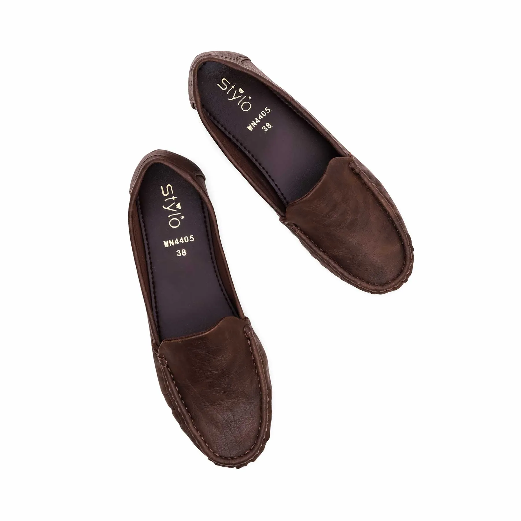 Brown Moccasin WN4405 Night Hike Quiet Traction