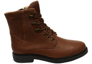 Shock Absorbing Urban Commute Comfortiva Elsberry Womens Comfortable Leather Ankle Boots