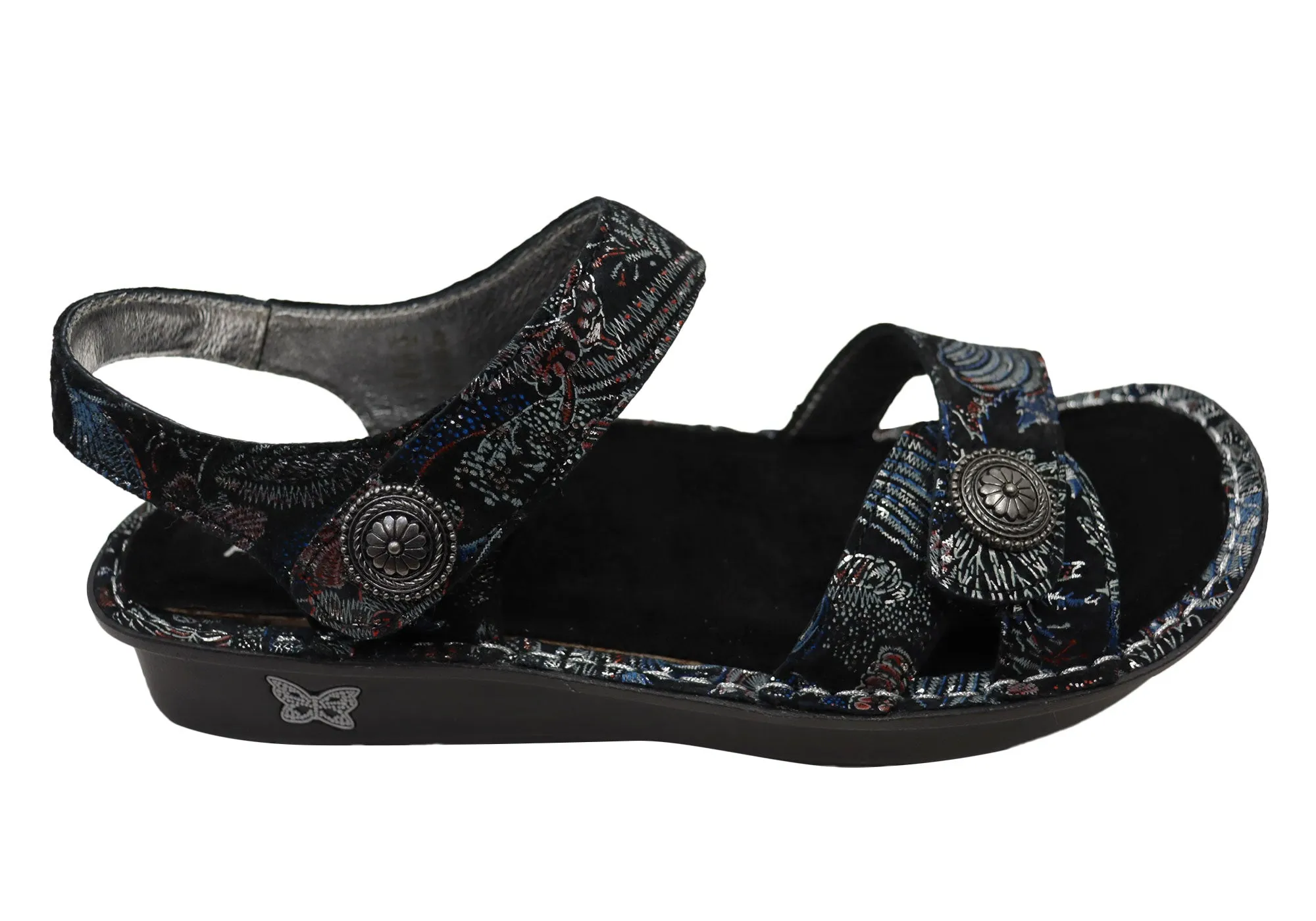 Alegria Vienna Womens Comfortable Leather Sandals Sunset Hour Standing Comfort