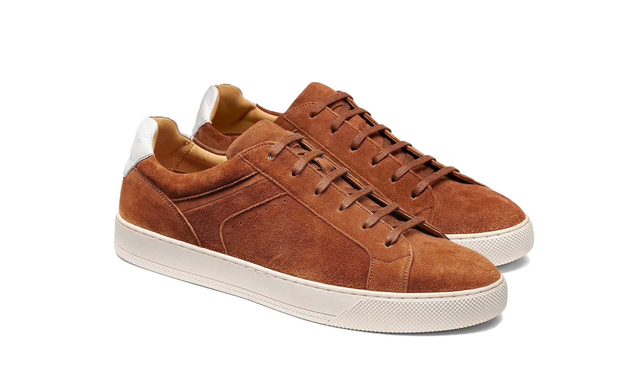 Skylar - Camel Suede White Trend Wear
