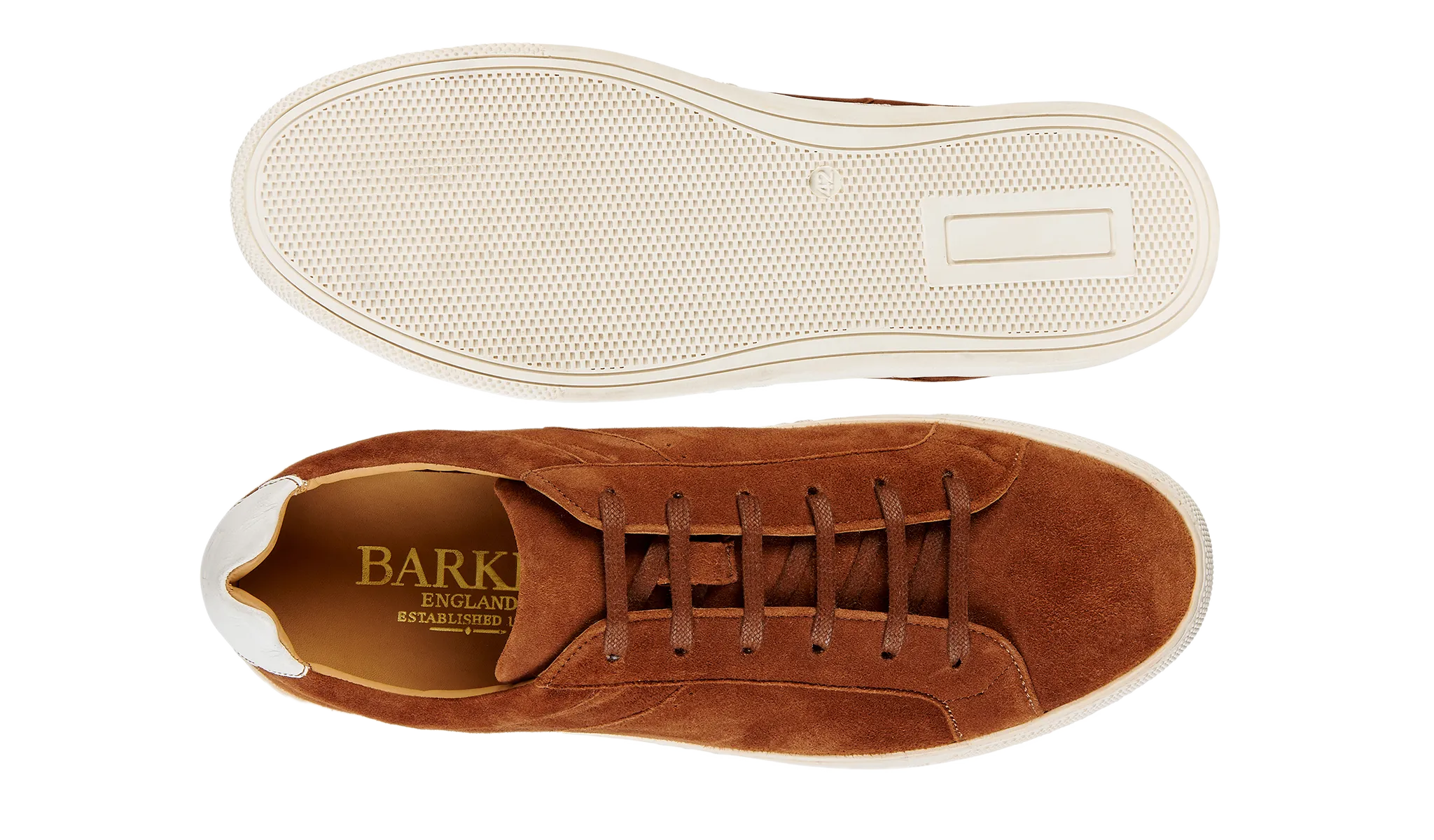 Skylar - Camel Suede White Seamless Interior Padding Steady Steps