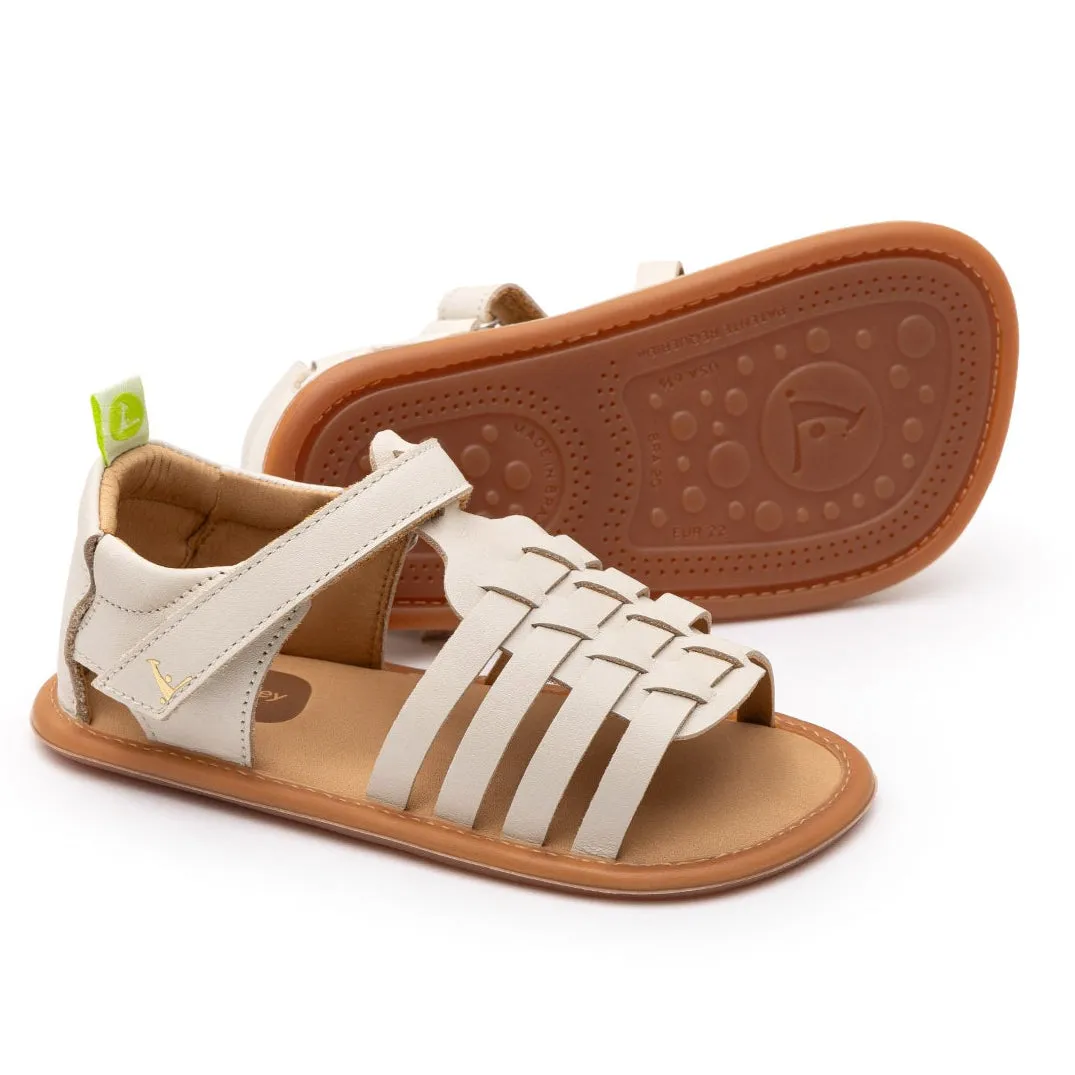 Fashionable Open-toe Sandals Retro Tip Toey Joey Boy's And Girl's Athena Sandals - Tapioca
