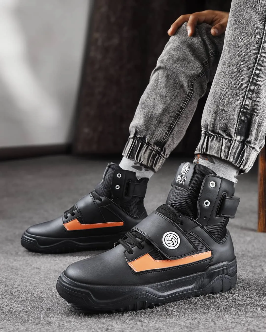 Neutral Base Elastic Sling Bacca Bucci DENVER High-Top Sneakers