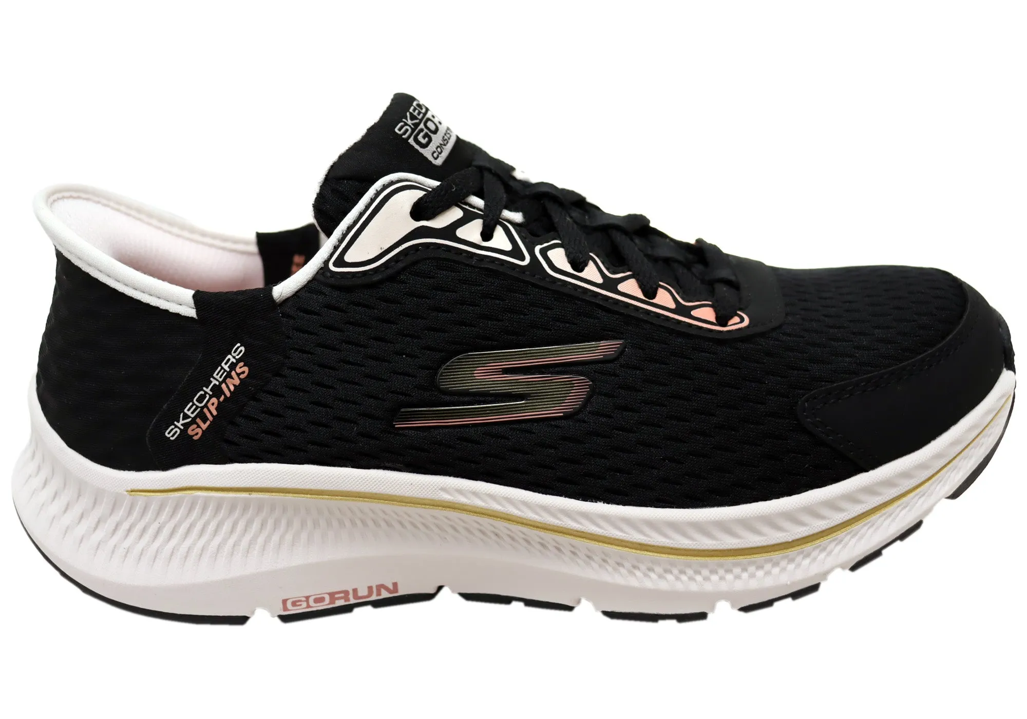 Skechers Womens Slip Ins GOrun Consistent 2.0 Endure Comfortable Shoes Action Ready