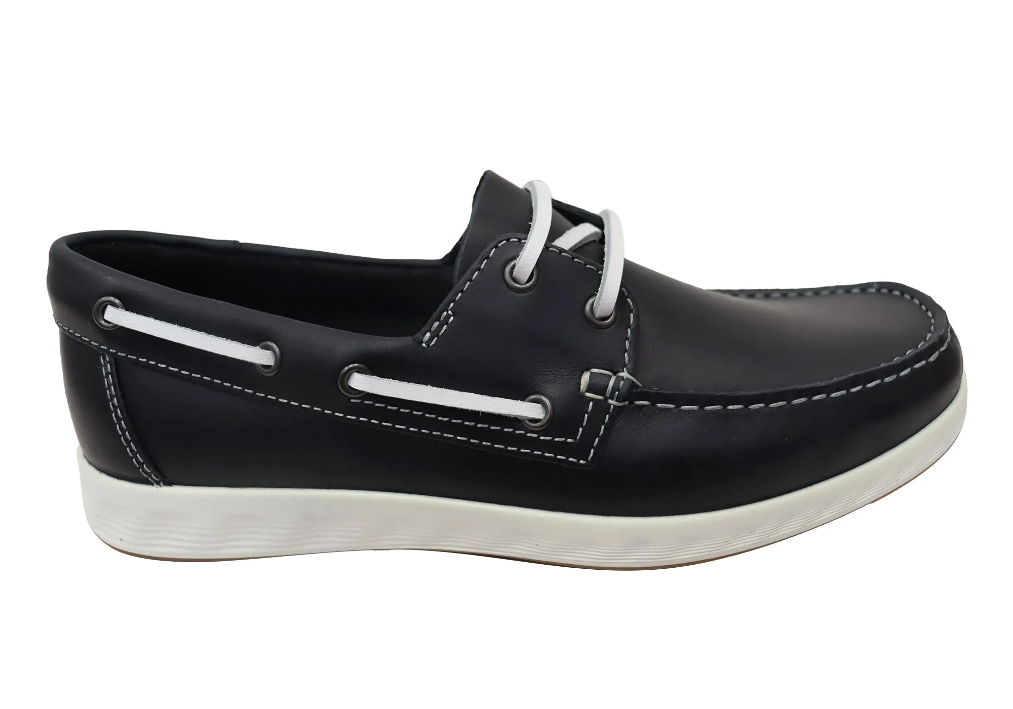Wear Everyday Quick Wear ECCO Mens Comfortable Leather S Lite Moc Boat Shoes