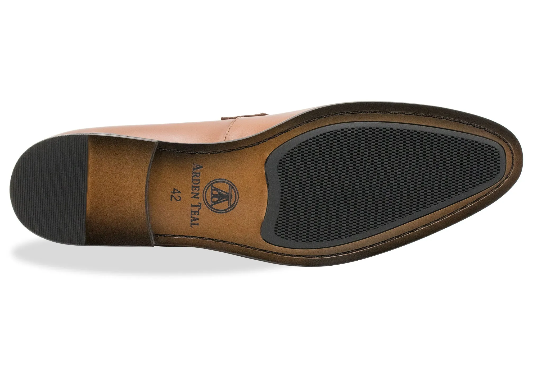 Arrecifes Chestnut Penny Loafer Clear Glow Padded Comfort Standing Workers