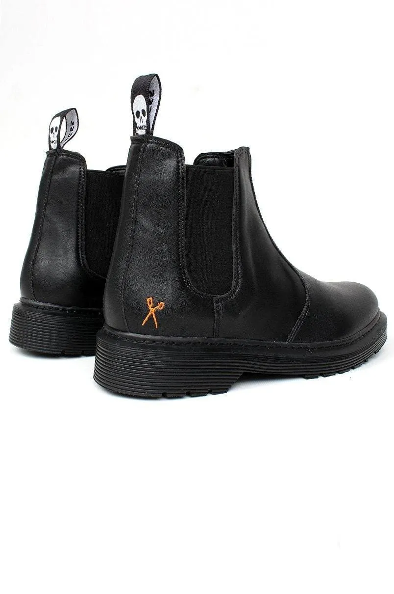 'Brick Lane' Vegan Chelsea Boot by King55 - Black work use