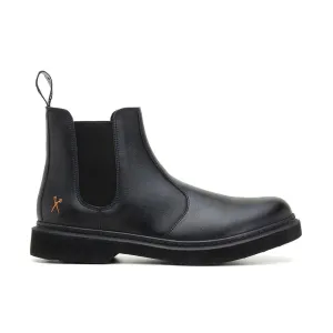 'Brick Lane' Vegan Chelsea Boot by King55 - Black Reinforced Seams Anti Slip