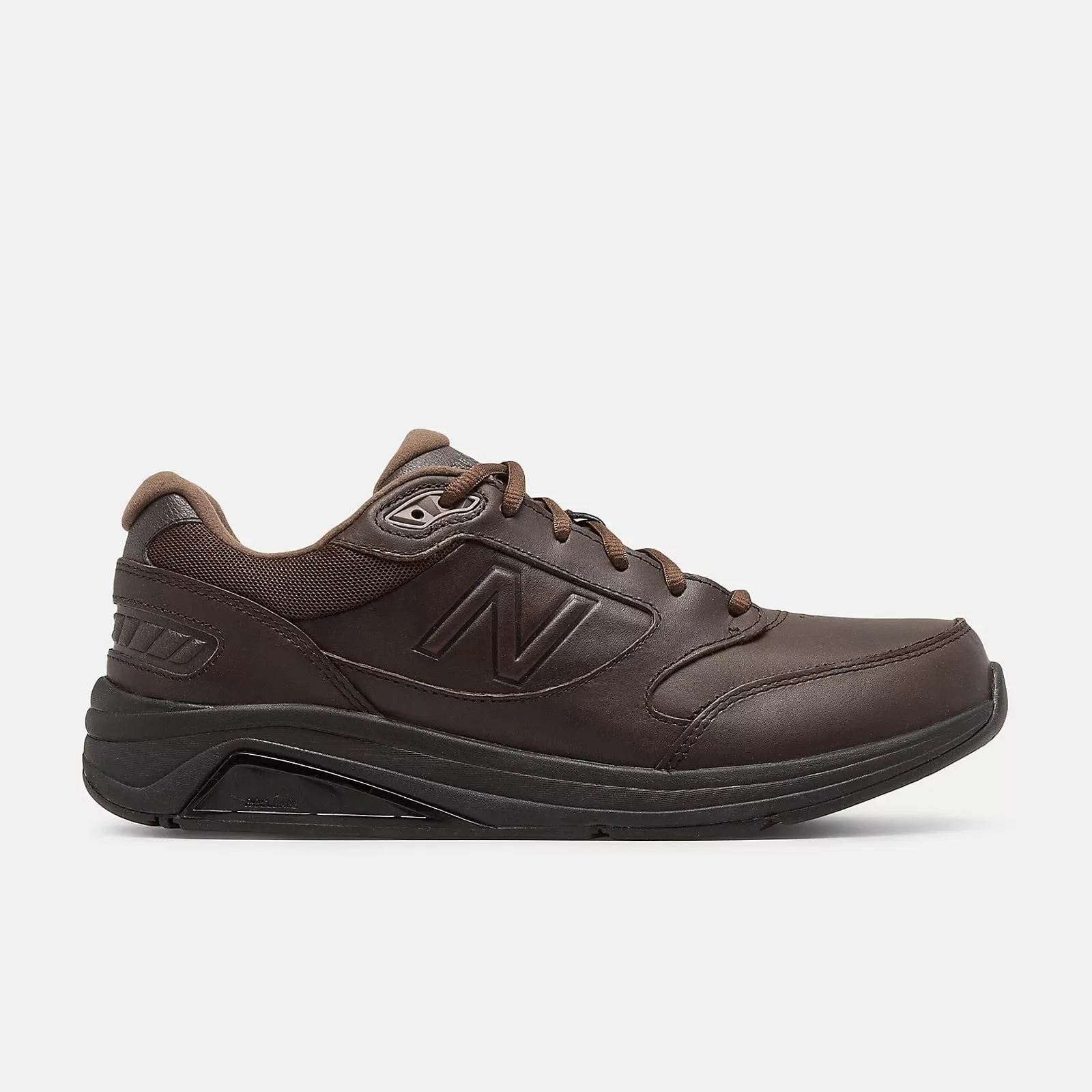 New Balance Brown Leather Walking Shoe - MW928BR3 RubberHeel