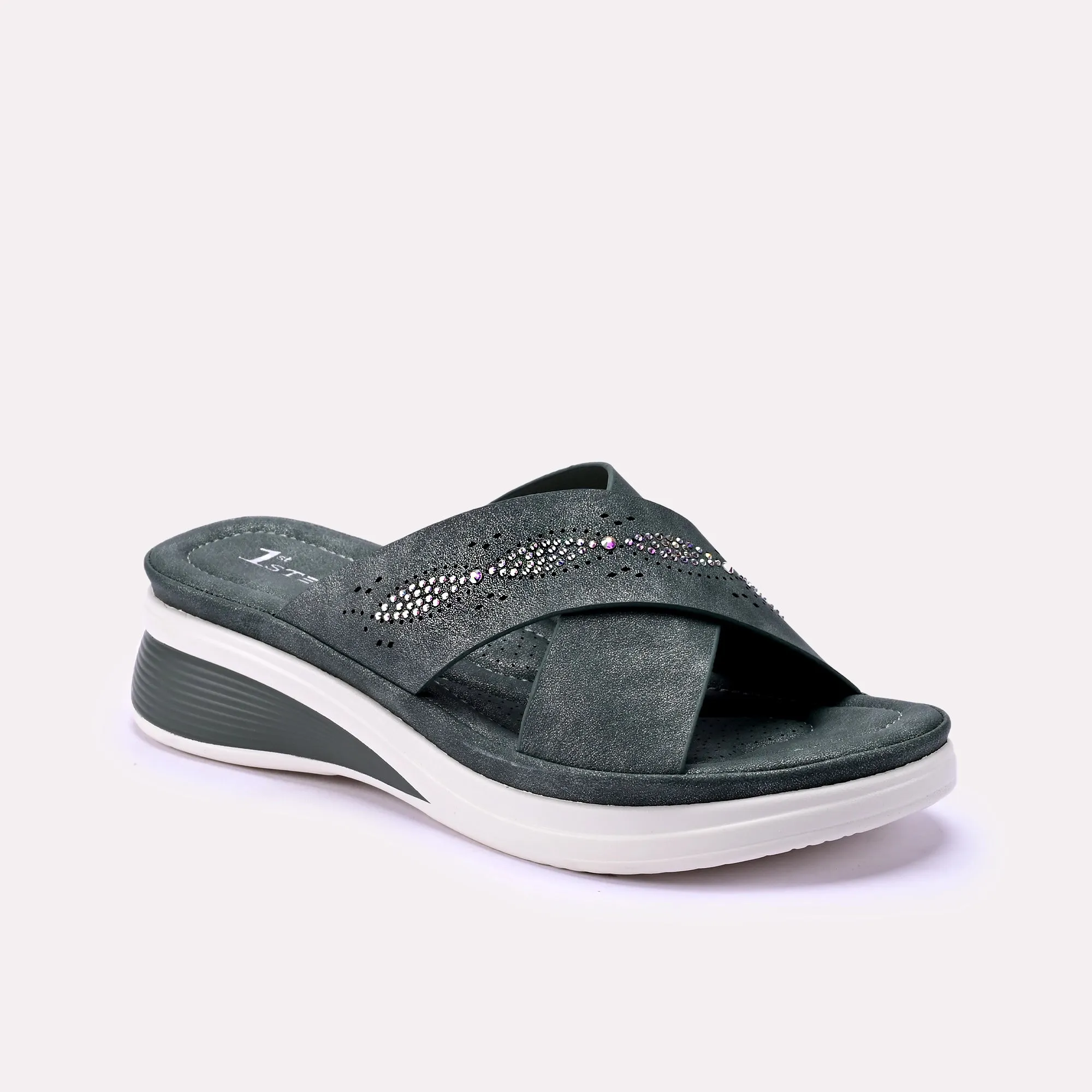 Innovative Features Brittany Green Soft Slippers 0412262