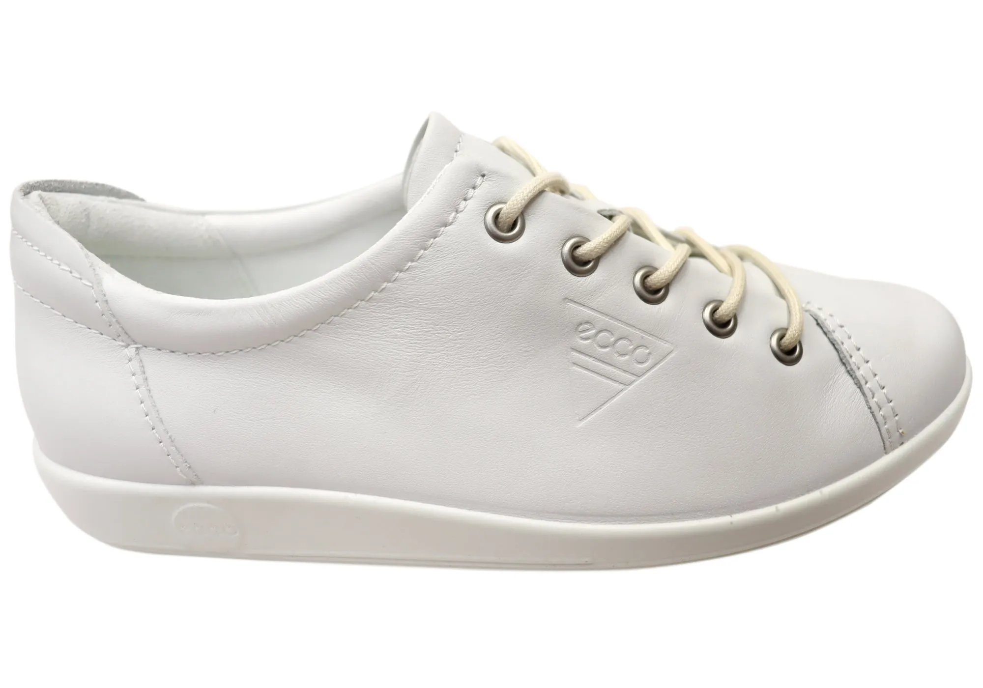 ECCO Womens Comfortable Leather Soft 2.0 Sneakers Shoes Ultra Light Trail Running Stable Step