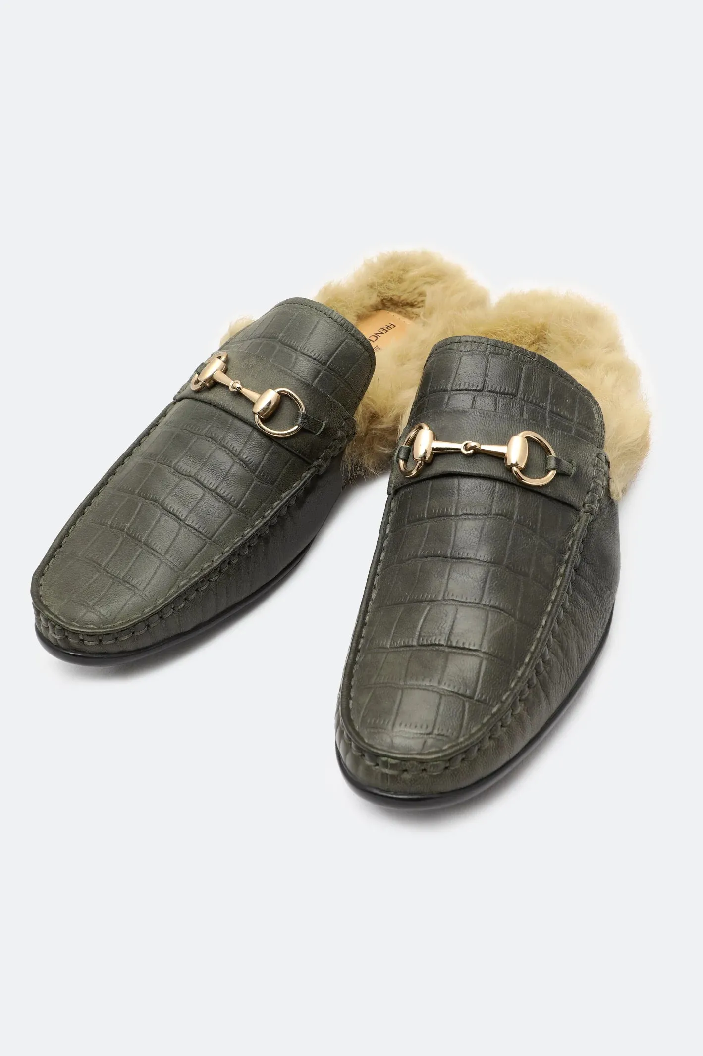 Olive Casual Moccasins Shoes Full Support Morning Ready