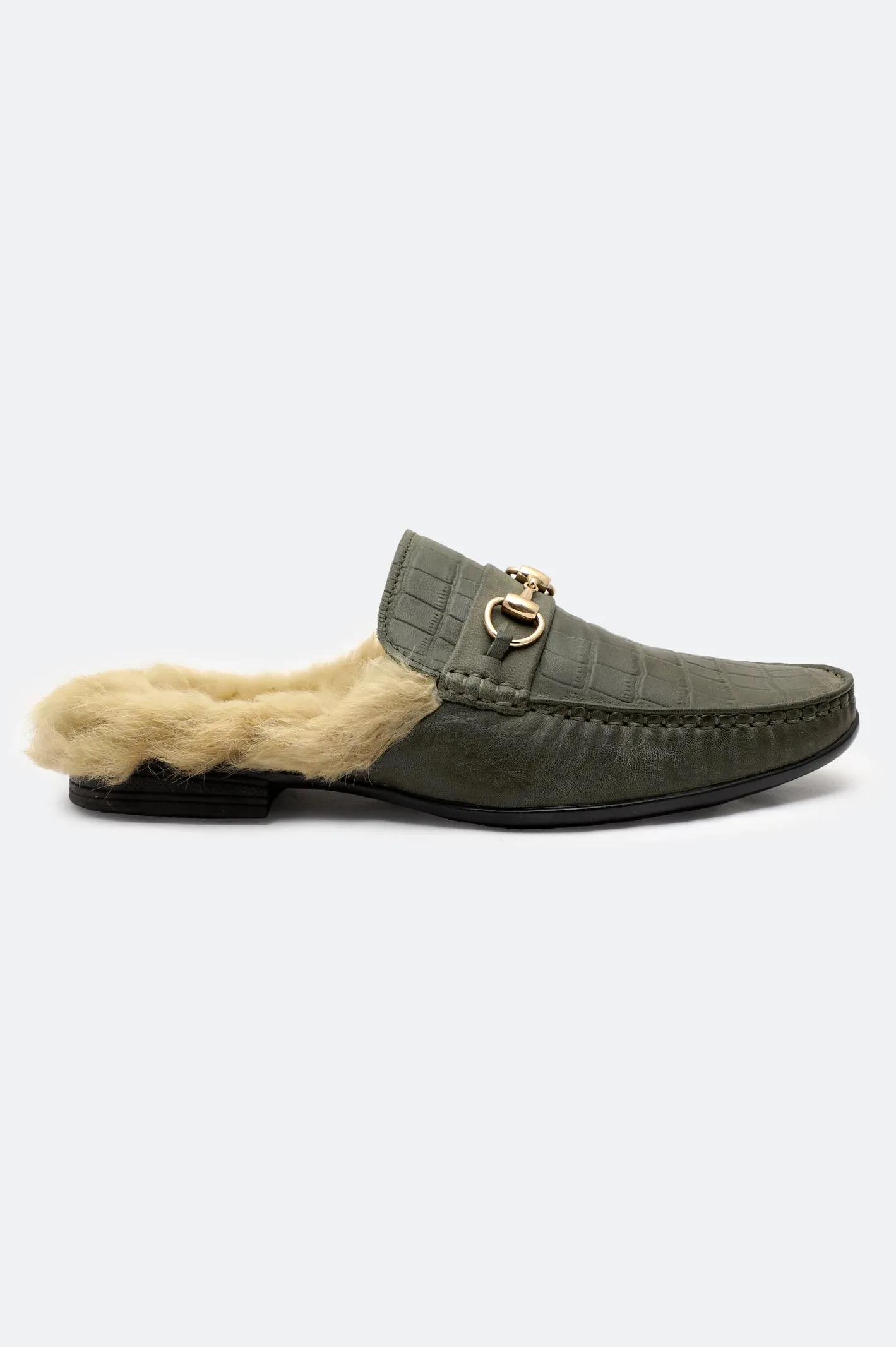 Bold Look Olive Casual Moccasins Shoes