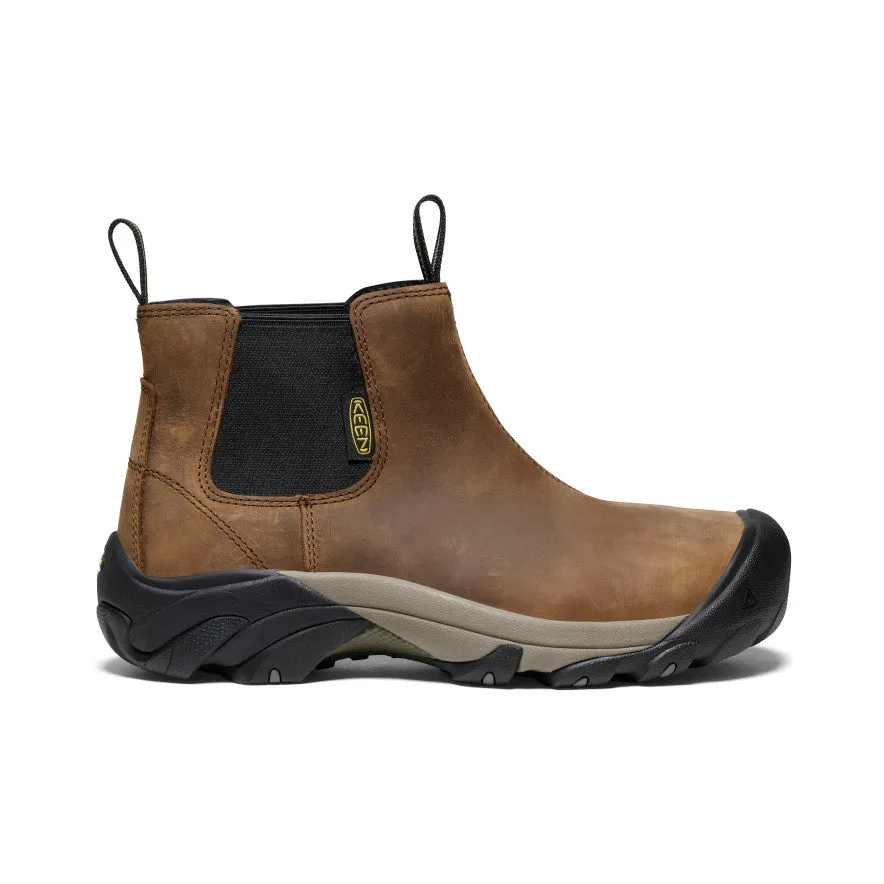 Smooth Surface Men's Lansing Chelsea (Steel Toe)  |  Dark Earth/Black