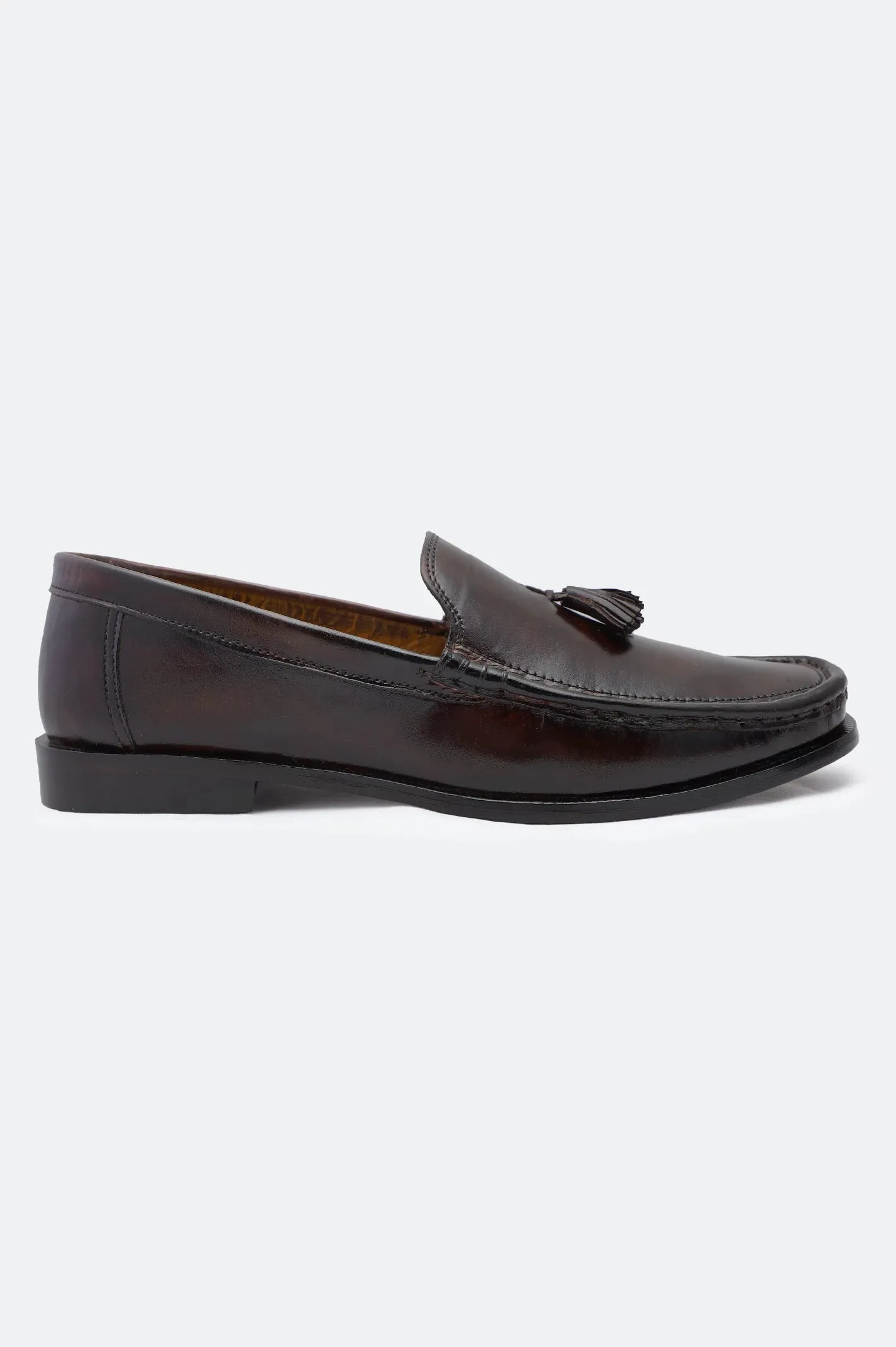 Grab Shade Casual Style Brown Monk Tassel Formal Shoes