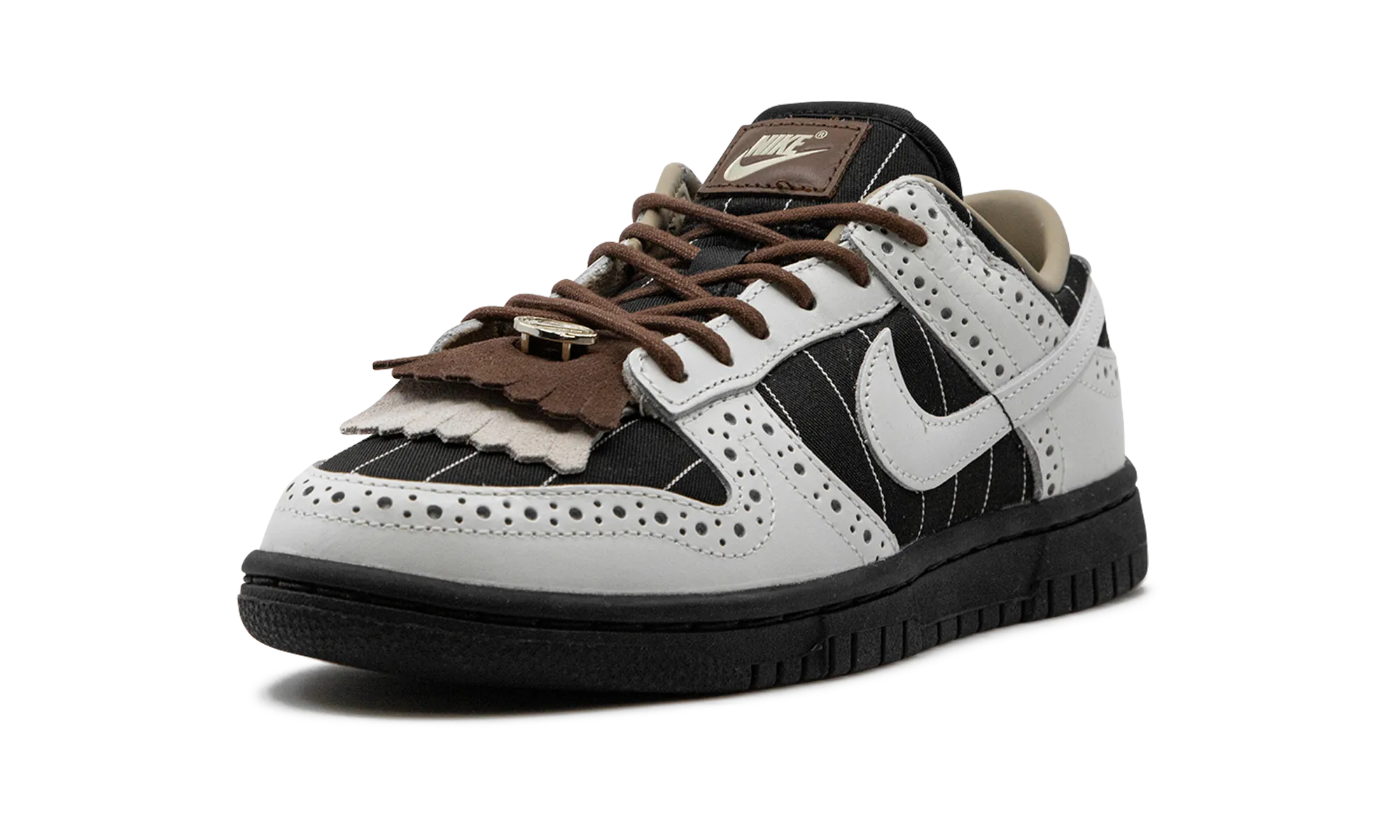 Dunk Low LX WMNS "Brogue Pinstripe" Breathable morning run