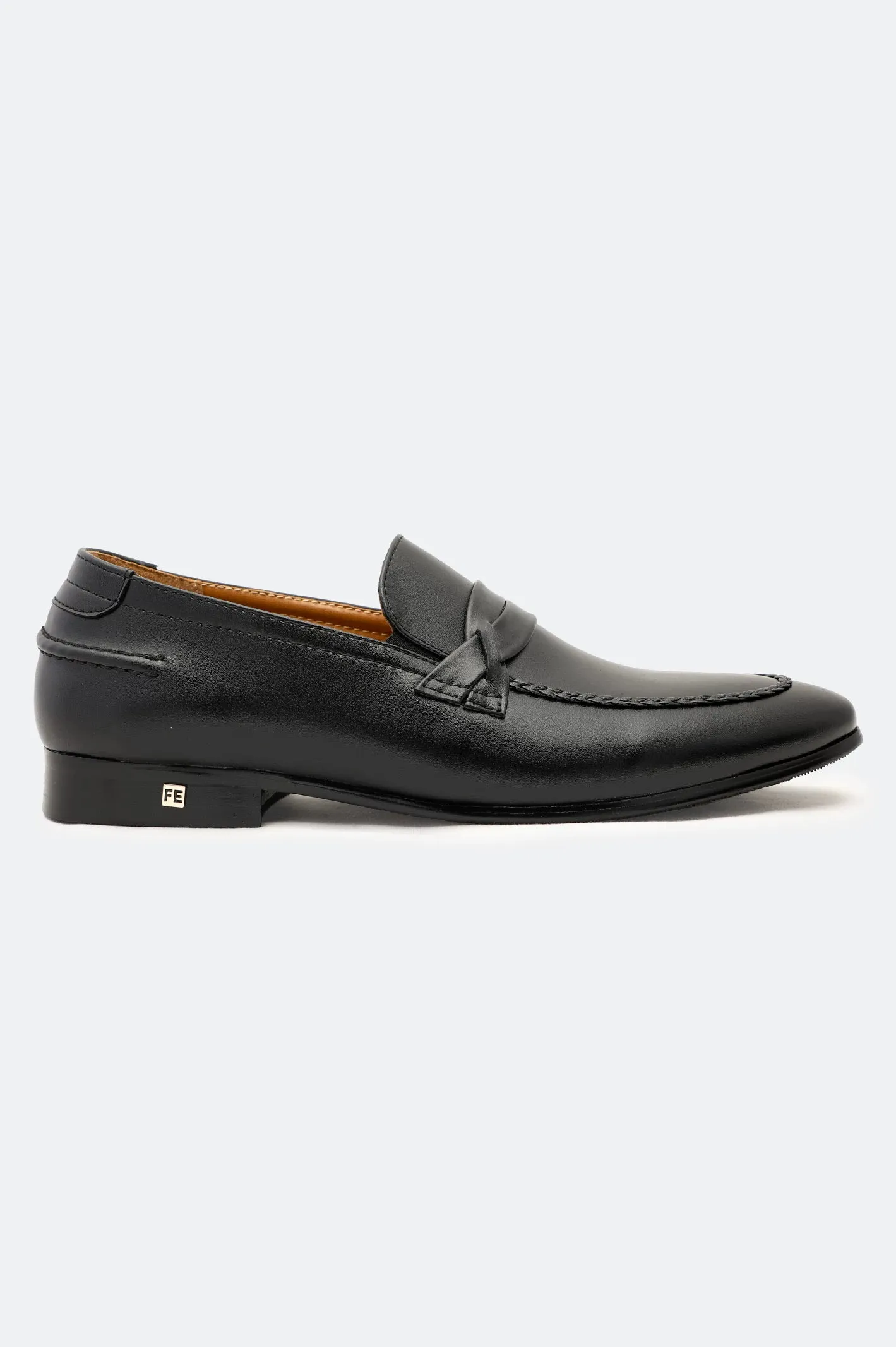 Flexible Fit Black Formal Mocassins Shoes
