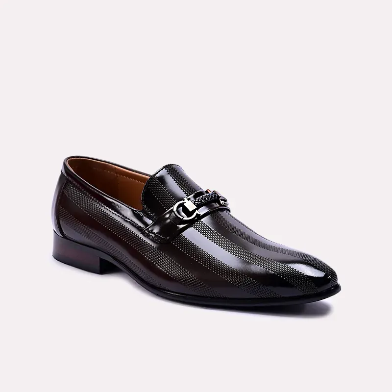 Clyde Dark Brown Formal Loafers 0111066 Quiet Design Flex Comfort
