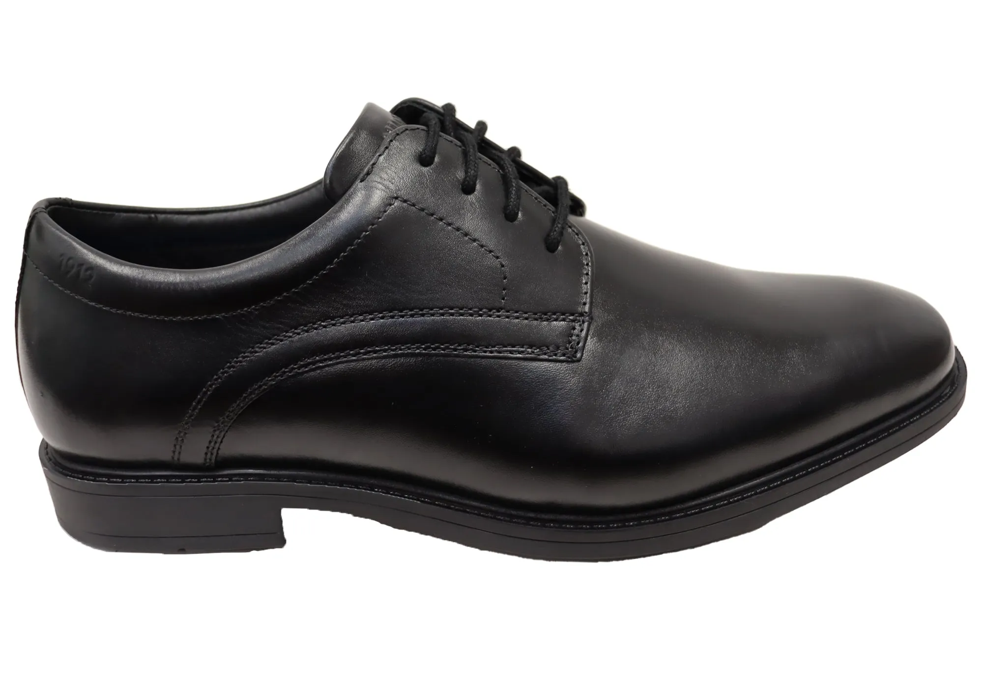 Pad Step Nunn Bush By Florsheim Mens Baxter Plain Triple Wide Leather Shoes